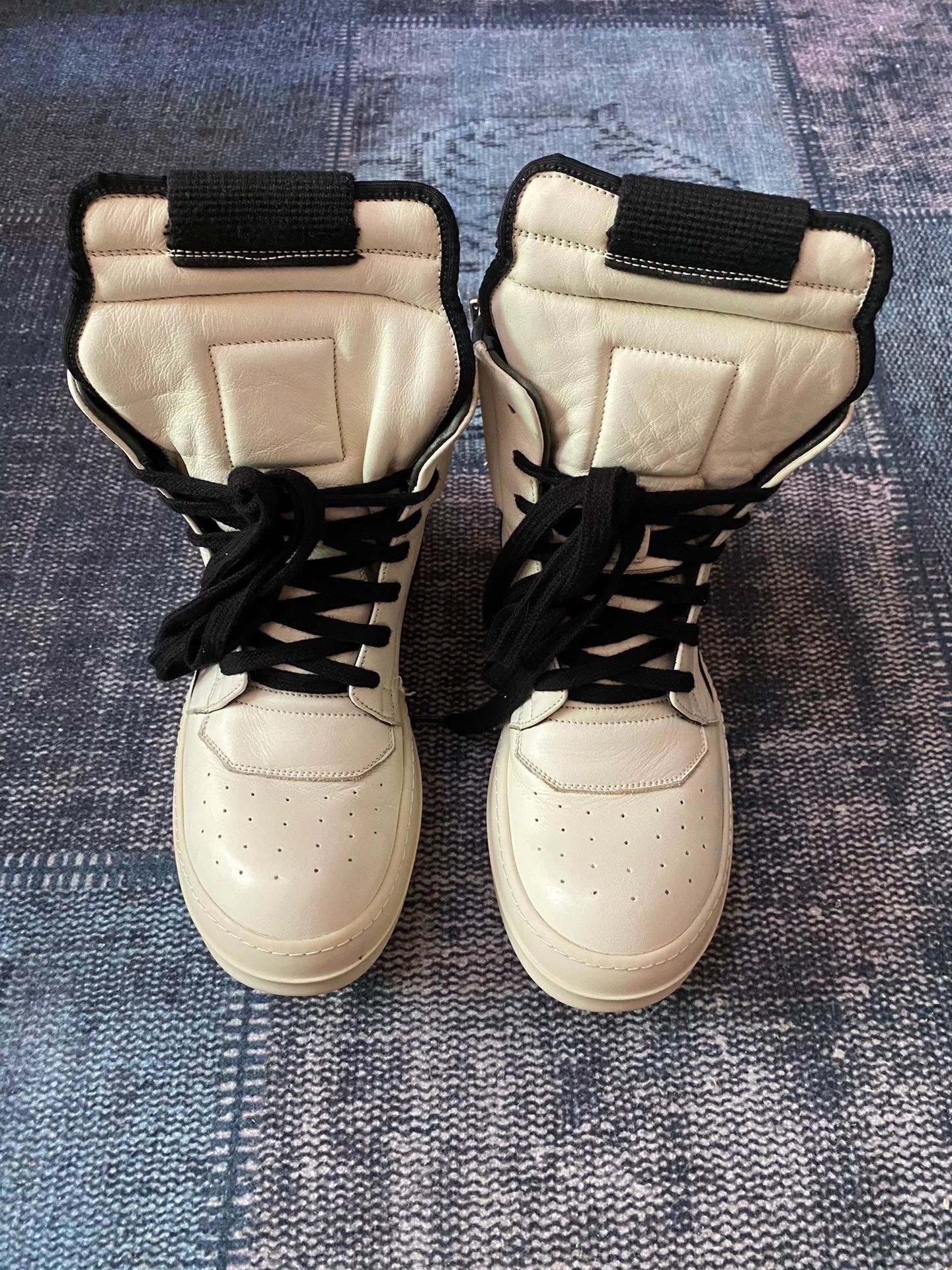 Rick Owens Rick Owens Leather Multi Hitop Sneakers 36 Women Size US 6 / IT 36 - 2 Thumbnail