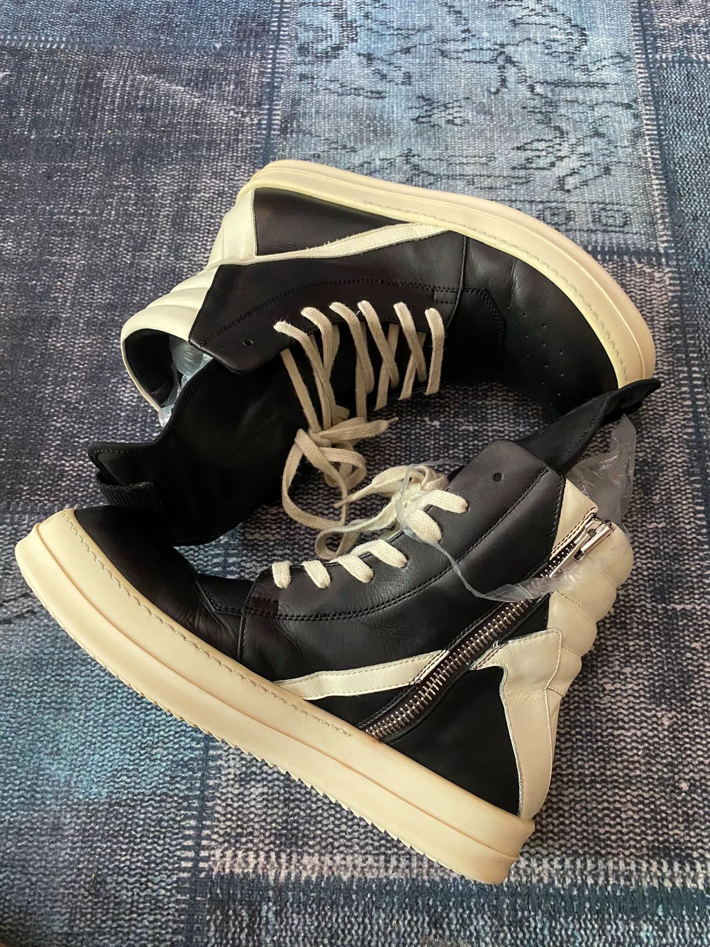 Rick Owens Rick Owens Leather Pink Hitop Sneakers 42 Men Size US 9 / EU 42 - 4 Thumbnail