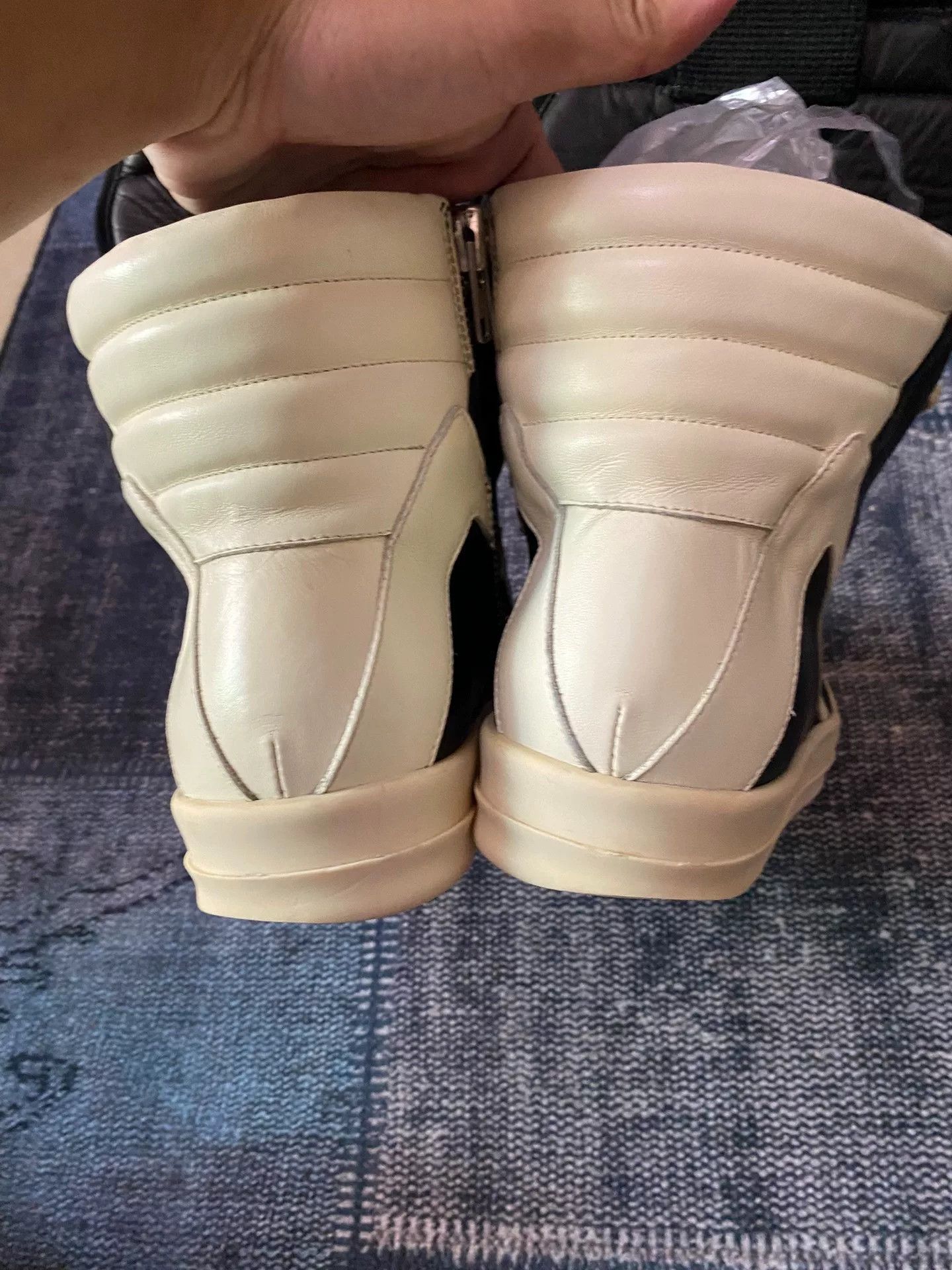 Rick Owens Rick Owens Leather Pink Hitop Sneakers 42 Men Size US 9 / EU 42 - 5 Thumbnail