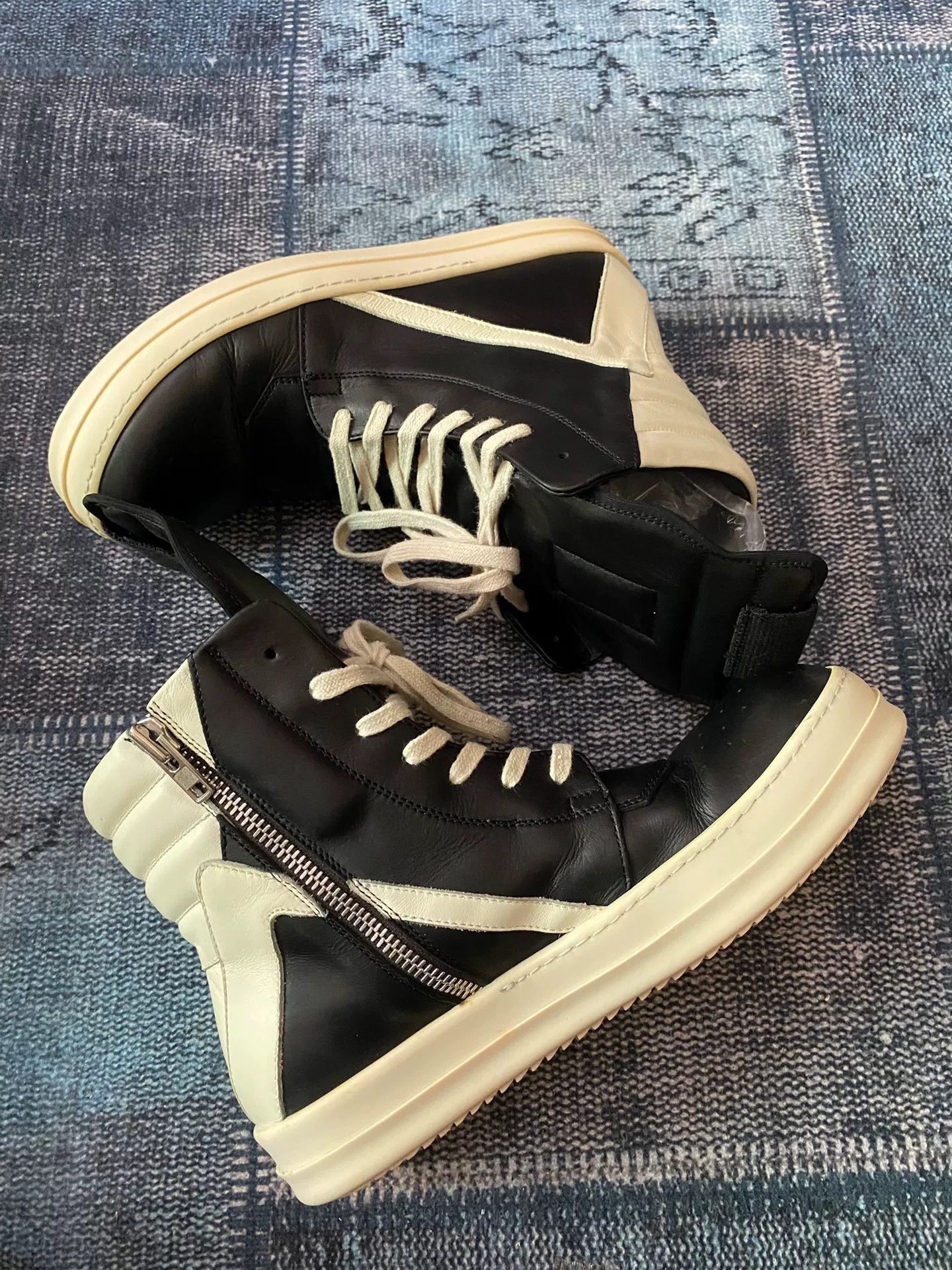 Rick Owens Rick Owens Leather Pink Hitop Sneakers 42 Men Size US 9 / EU 42 - 3 Thumbnail
