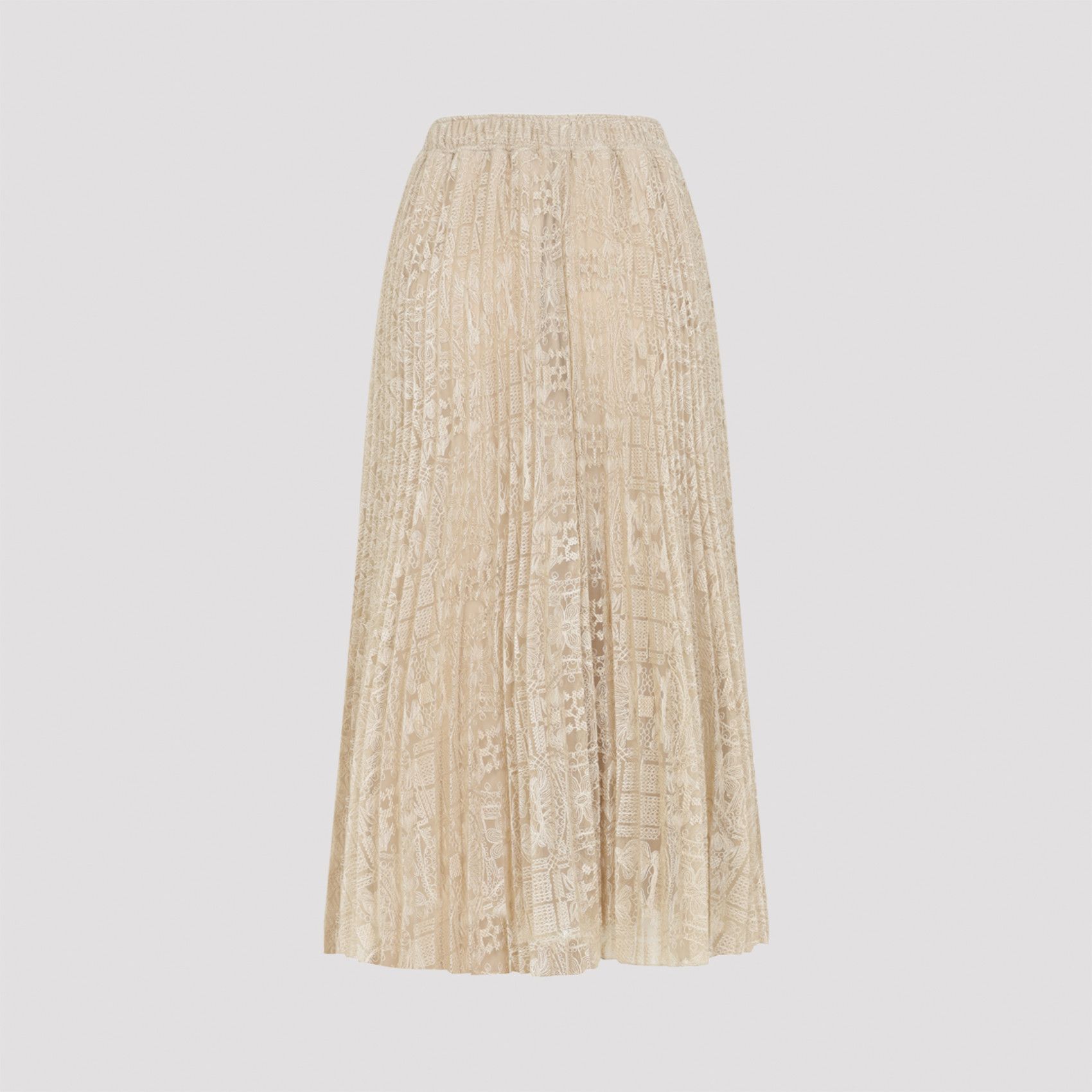 Ermanno Scervino Ermanno Scervino Lace Midi Skirt Size 27" / US 4 / IT 40 - 2 Thumbnail
