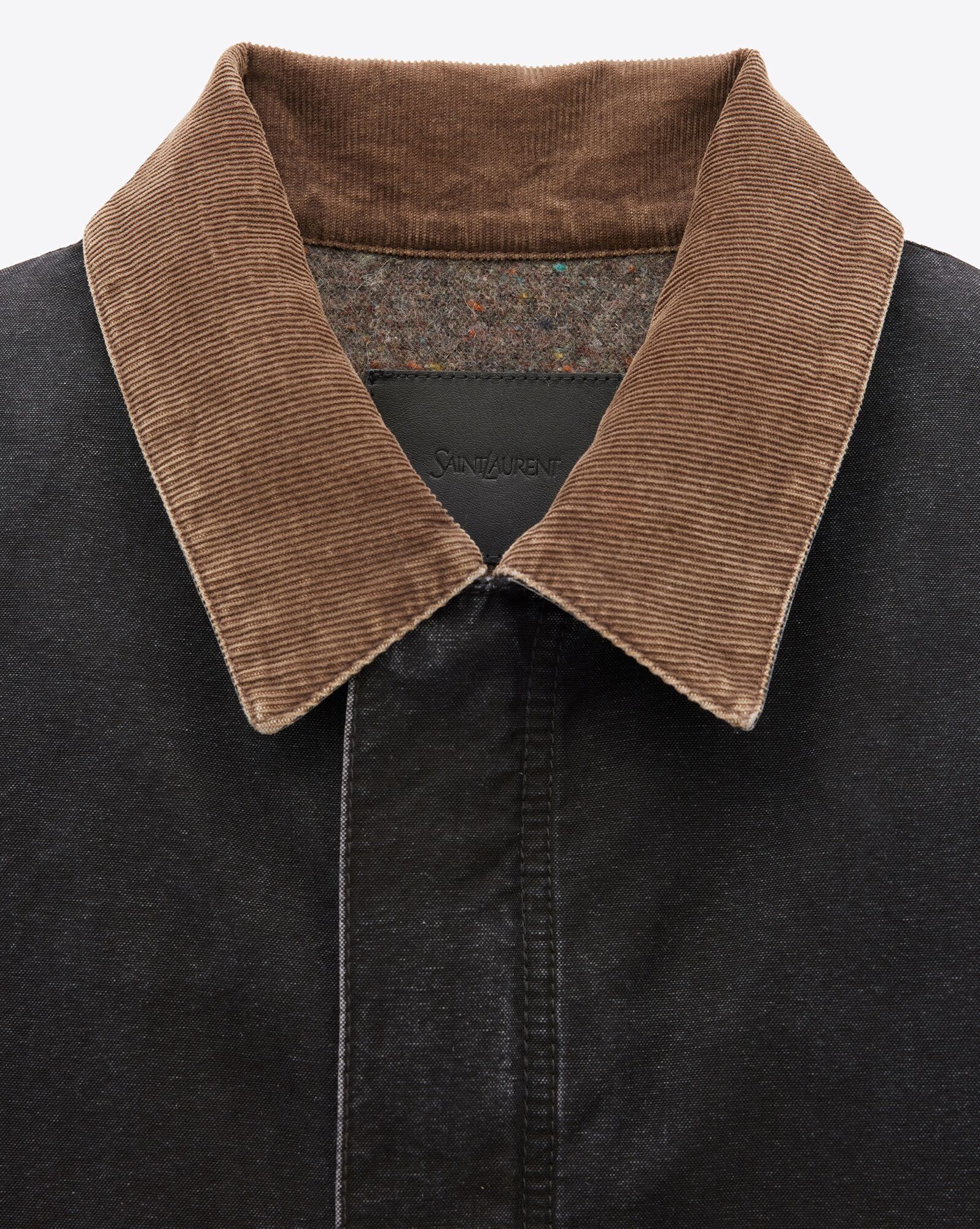 Saint Laurent Paris work jacket in cotton canvas and corduroy Size US XS / EU 42 / 0 - 5 Thumbnail