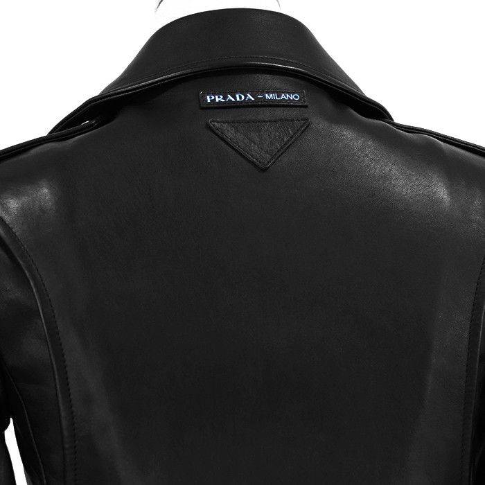 Prada Prada Prada Lamb Leather Riders Jacket Leather Outerwear DUTY FREE for USA Size ONE SIZE - 18 Thumbnail