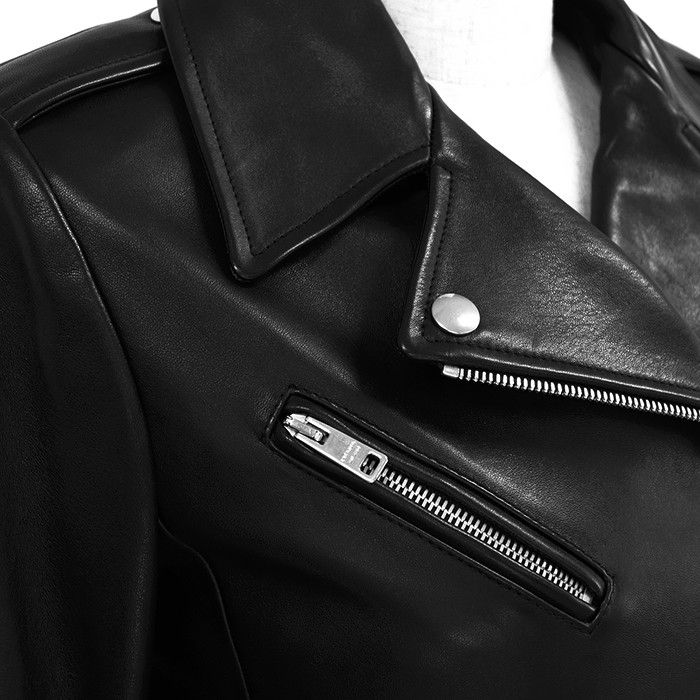 Prada Prada Prada Lamb Leather Riders Jacket Leather Outerwear DUTY FREE for USA Size ONE SIZE - 3 Thumbnail