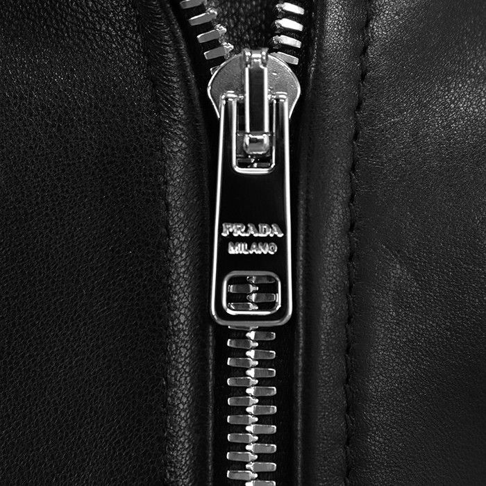 Prada Prada Prada Lamb Leather Riders Jacket Leather Outerwear DUTY FREE for USA Size ONE SIZE - 14 Thumbnail