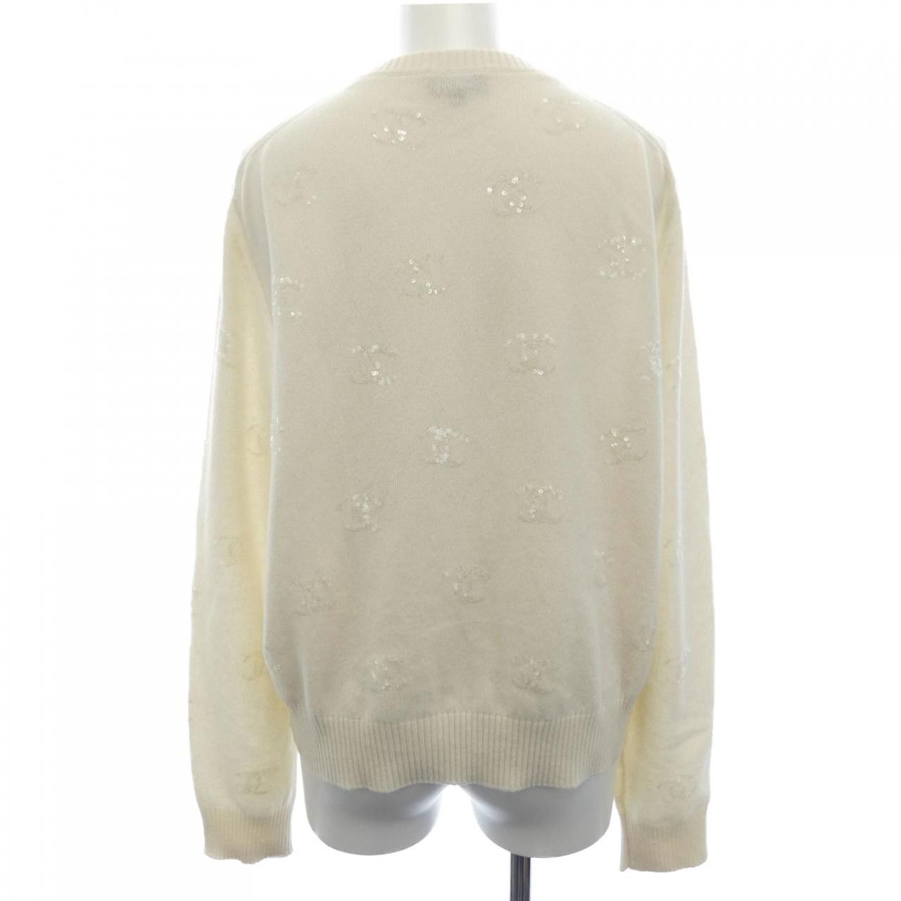 Chanel Chanel Chanel 100 Cashmere Cardigan Textile Tops P77174K11136 DUTY FREE for USA Size ONE SIZE - 2 Thumbnail