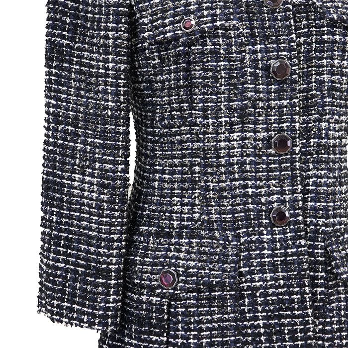 Chanel Chanel Chanel Wool Blend Tweed Jacket Textile Outerwear P44672 DUTY FREE for USA Size ONE SIZE - 4 Thumbnail