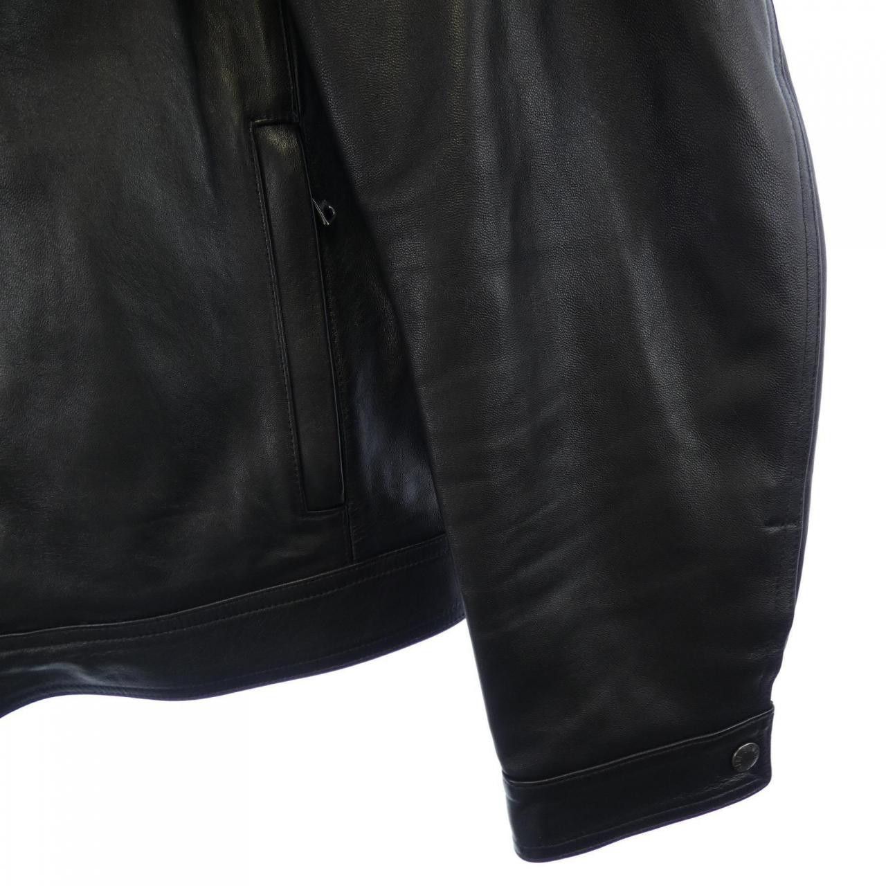Other Other Emmeti Lamb Leather Riders Jacket Leather Outerwear giappone-078 DUTY FREE for USA Size ONE SIZE - 6 Thumbnail