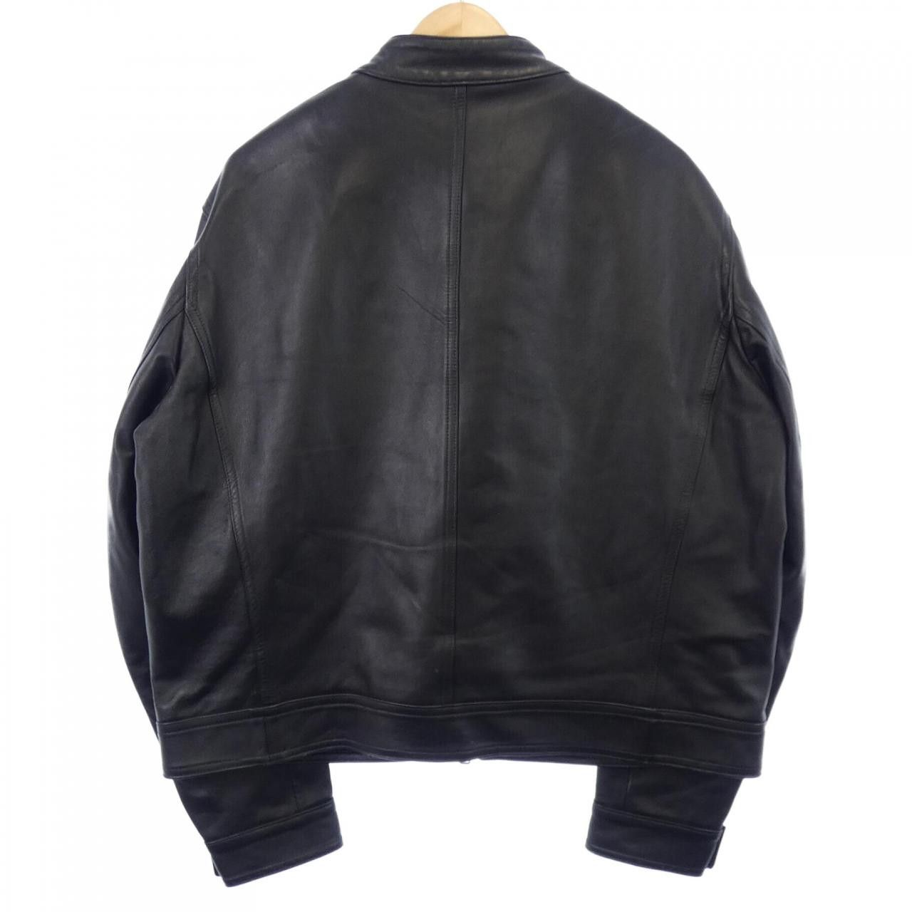 Other Other Emmeti Lamb Leather Riders Jacket Leather Outerwear giappone-078 DUTY FREE for USA Size ONE SIZE - 2 Thumbnail