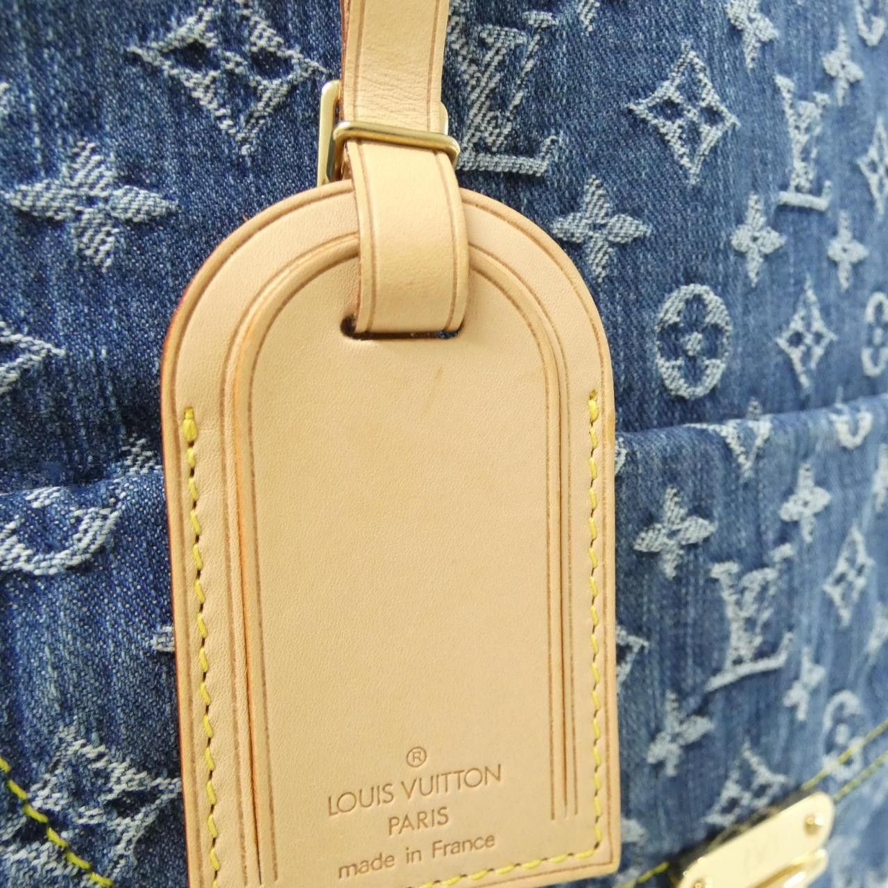 Louis Vuitton Louis Vuitton Louis Vuitton LV Remix Monogram Denim Tote Bag Textile Tote Bag M95018 DUTY FREE for USA Size ONE SIZE - 5 Thumbnail