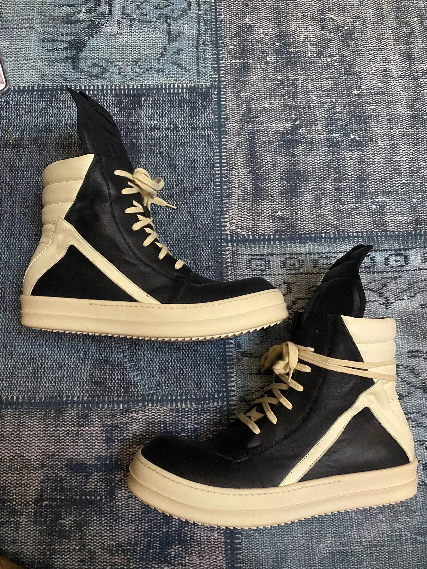 Rick Owens Rick Owens Leather Pink Hitop Sneakers 42 Men Size US 9 / EU 42 - 2 Thumbnail