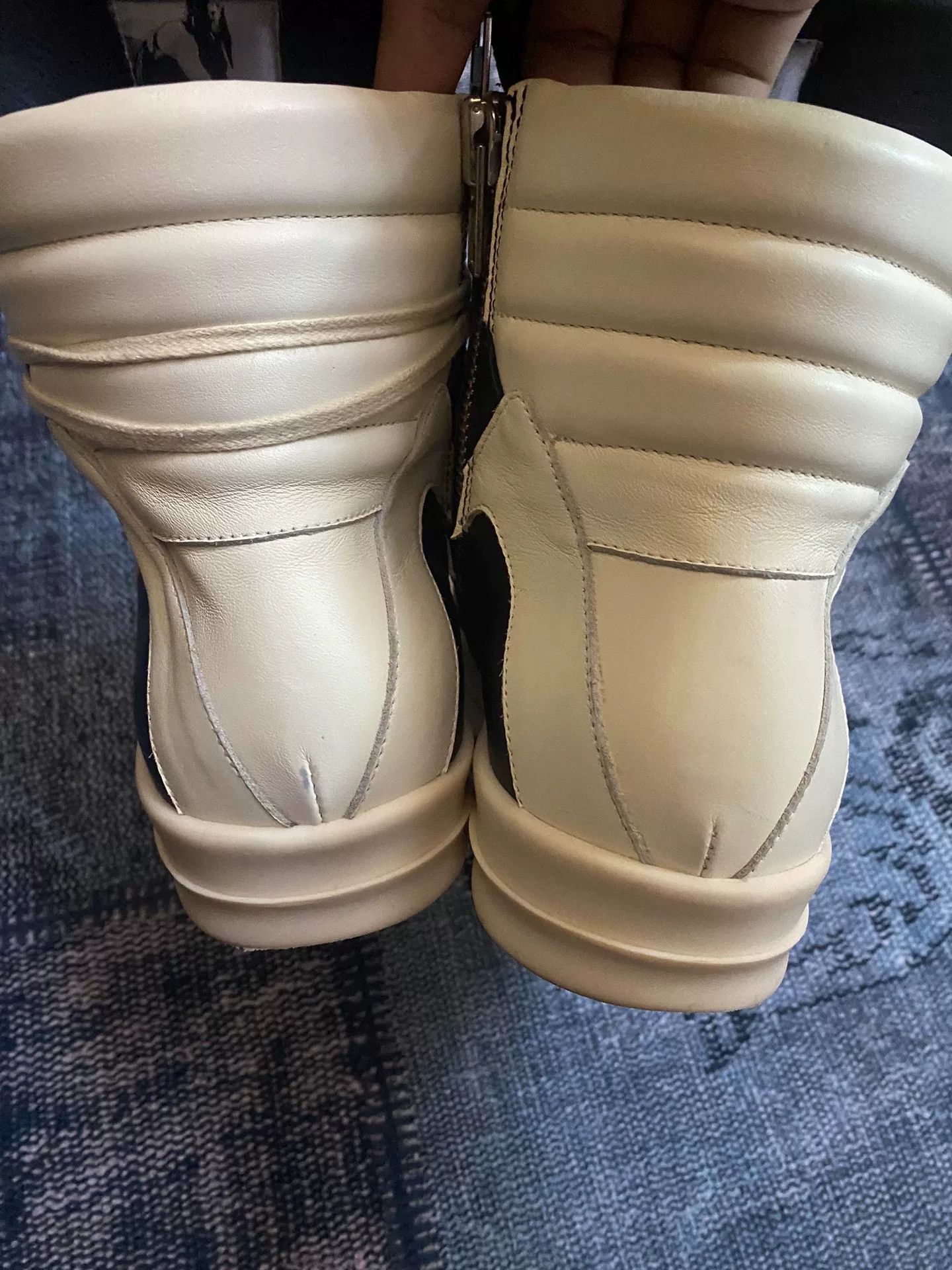 Rick Owens Rick Owens Leather Pink Hitop Sneakers 42 Men Size US 9 / EU 42 - 4 Thumbnail