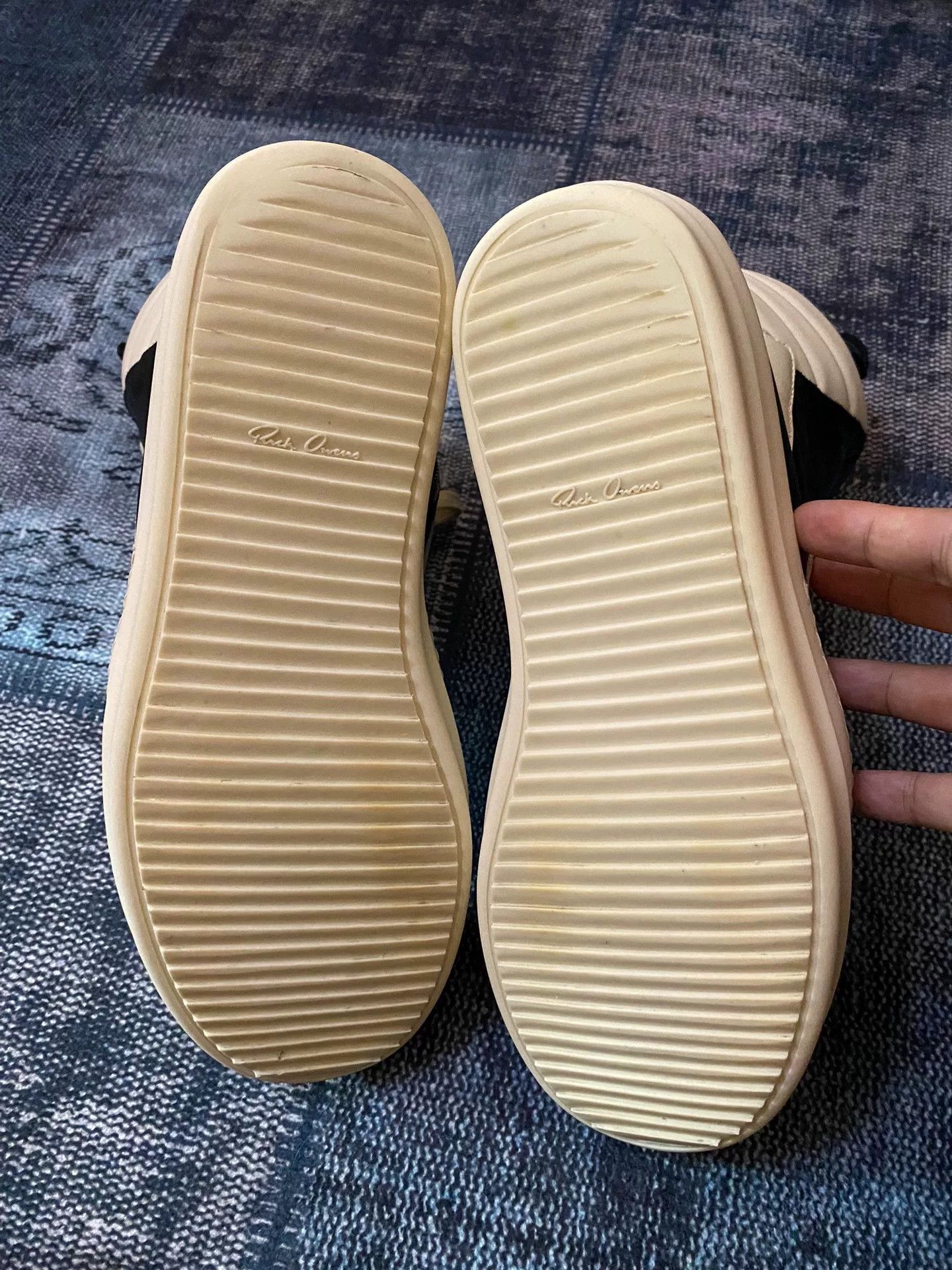 Rick Owens Rick Owens Leather Pink Hitop Sneakers 44 Men Size US 10.5 / EU 43-44 - 5 Thumbnail