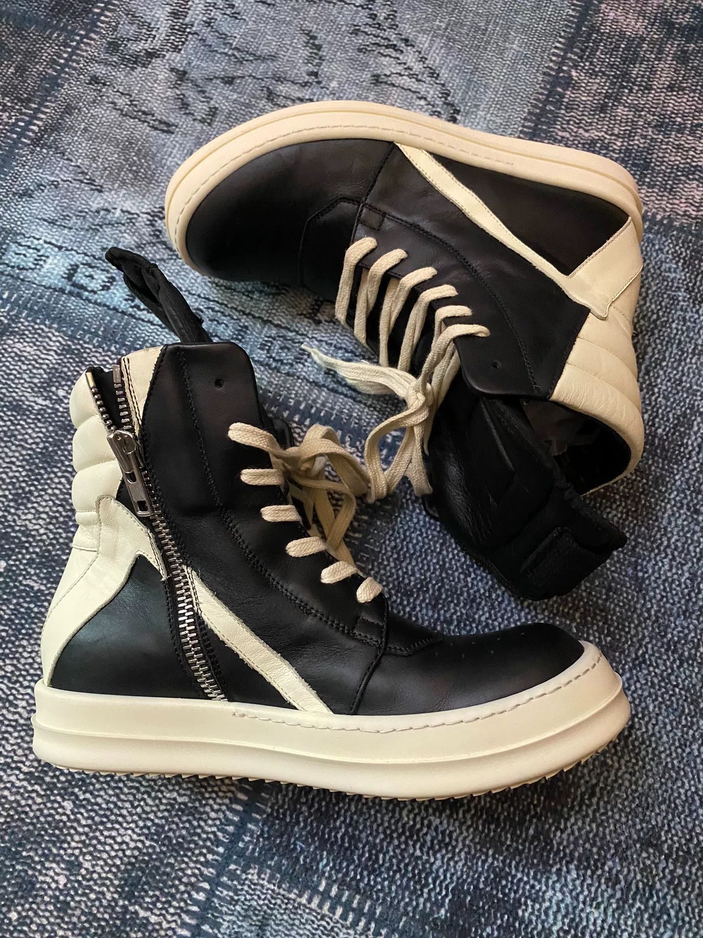 Rick Owens Rick Owens Leather Pink Hitop Sneakers 36 Women Size US 6 / IT 36 - 2 Thumbnail