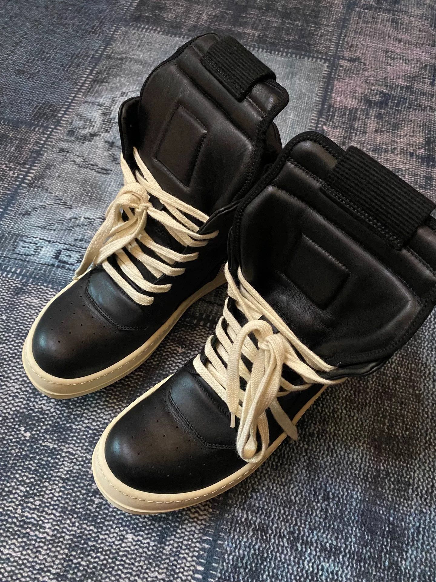Rick Owens Rick Owens Leather Pink Hitop Sneakers 37 Women Size US 6.5 / IT 36.5 - 3 Thumbnail
