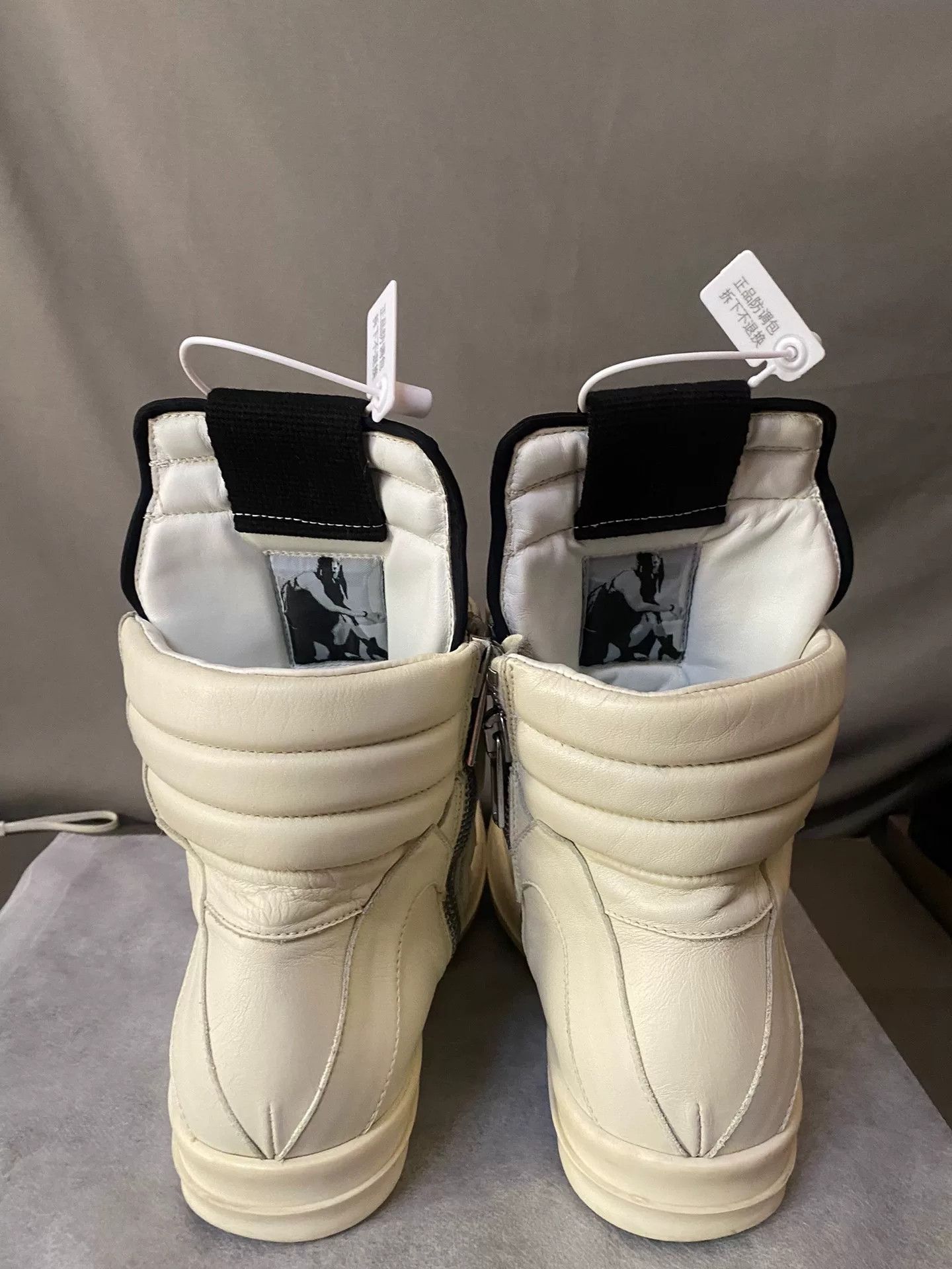 Rick Owens Rick Owens White Hitop Sneakers 40 Men Size US 7.5 / EU 40-41 - 4 Thumbnail