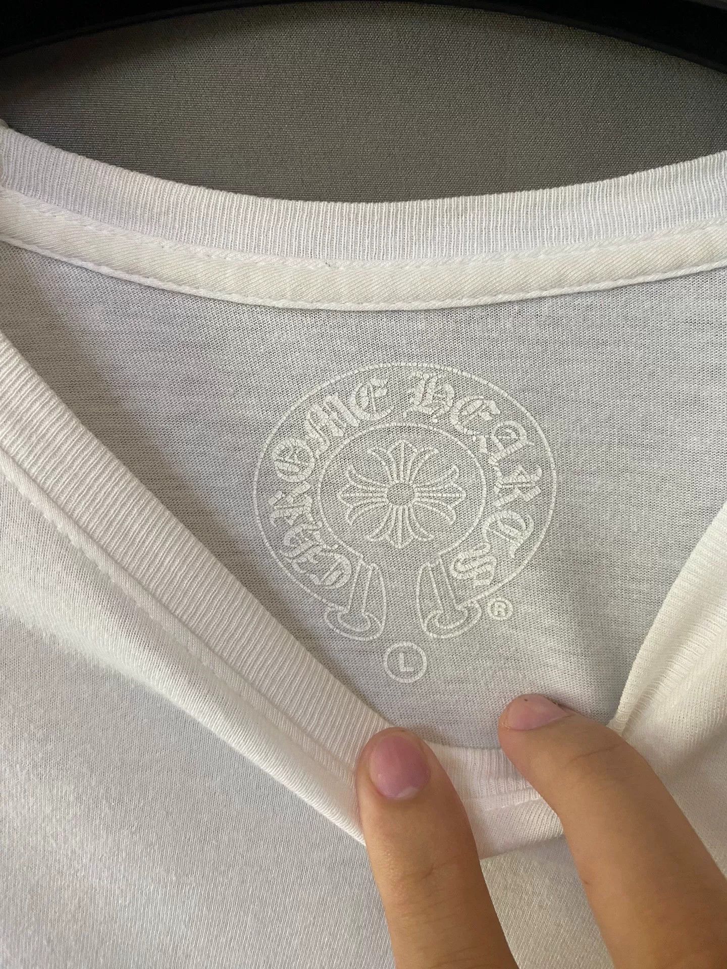 Chrome Hearts Chrome Hearts White T-Shirt L Men Size US L / EU 52-54 / 3 - 3 Thumbnail
