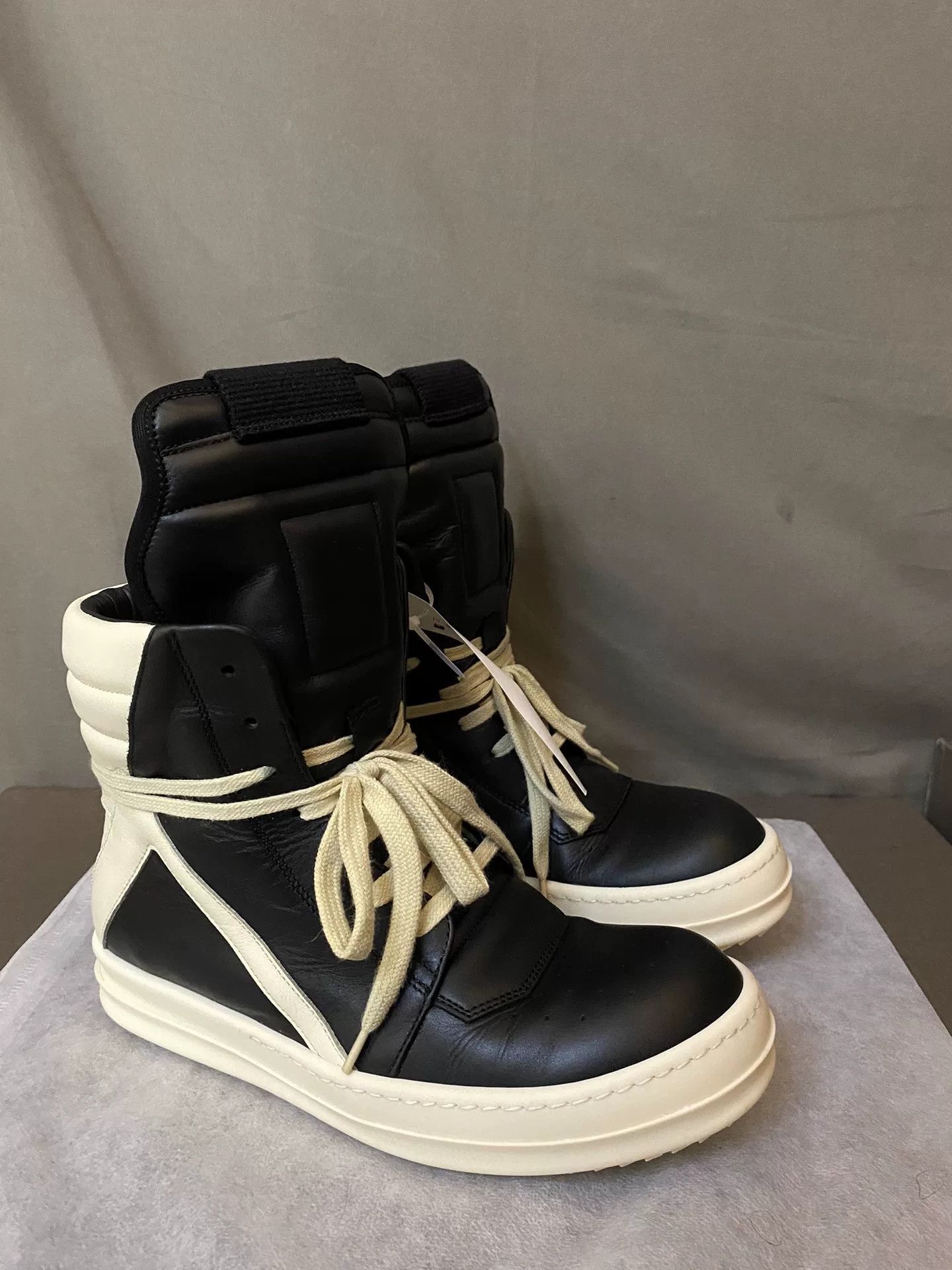 Rick Owens Rick Owens Leather Pink Hitop Sneakers 37 Women Size US 6.5 / IT 36.5 - 3 Thumbnail