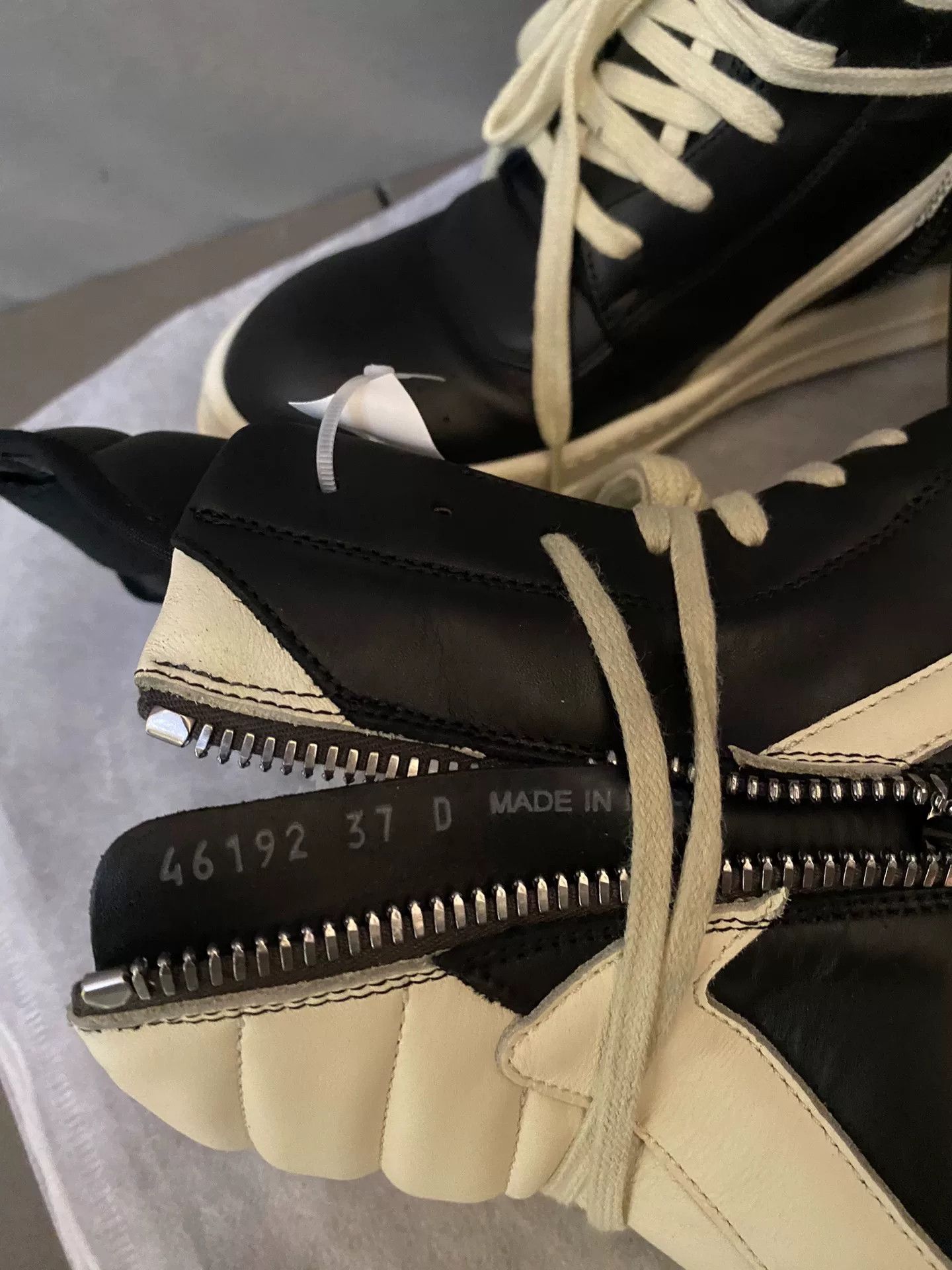 Rick Owens Rick Owens Leather Pink Hitop Sneakers 37 Women Size US 6.5 / IT 36.5 - 6 Thumbnail