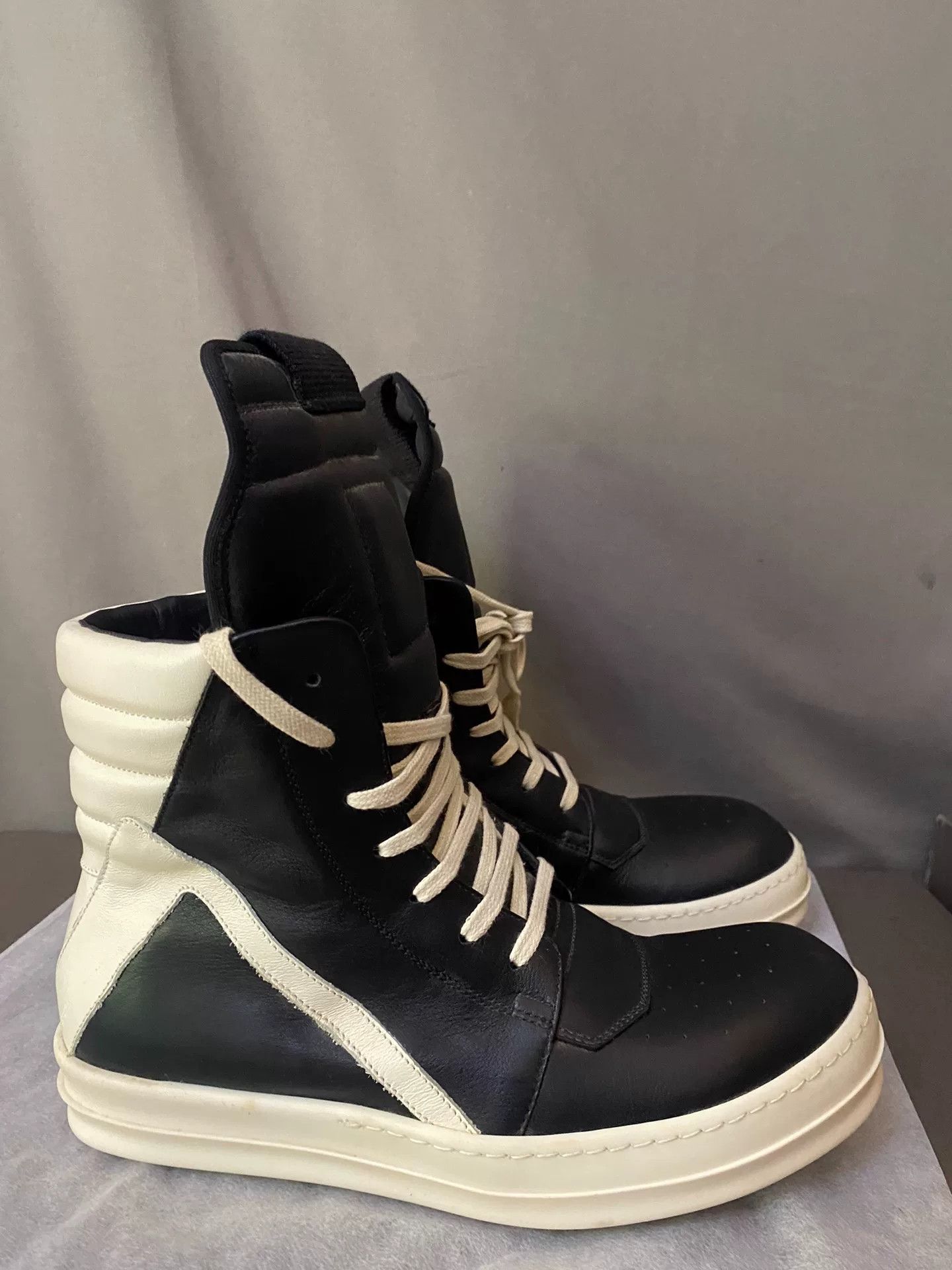 Rick Owens Rick Owens Leather Pink Hitop Sneakers 40 Men Size US 7.5 / EU 40-41 - 3 Thumbnail