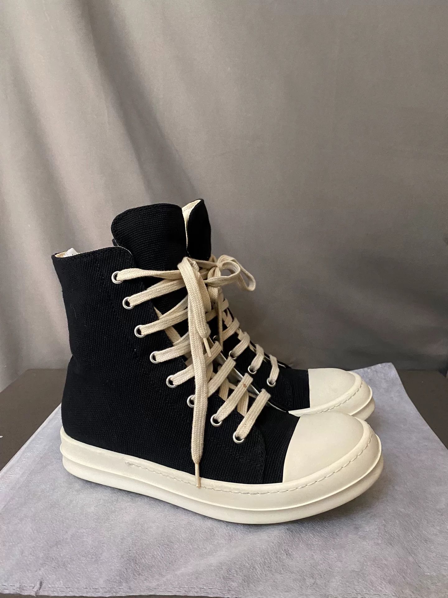 Rick Owens Rick Owens Hitop Sneakers 37 Women Size US 6.5 / IT 36.5 - 3 Thumbnail
