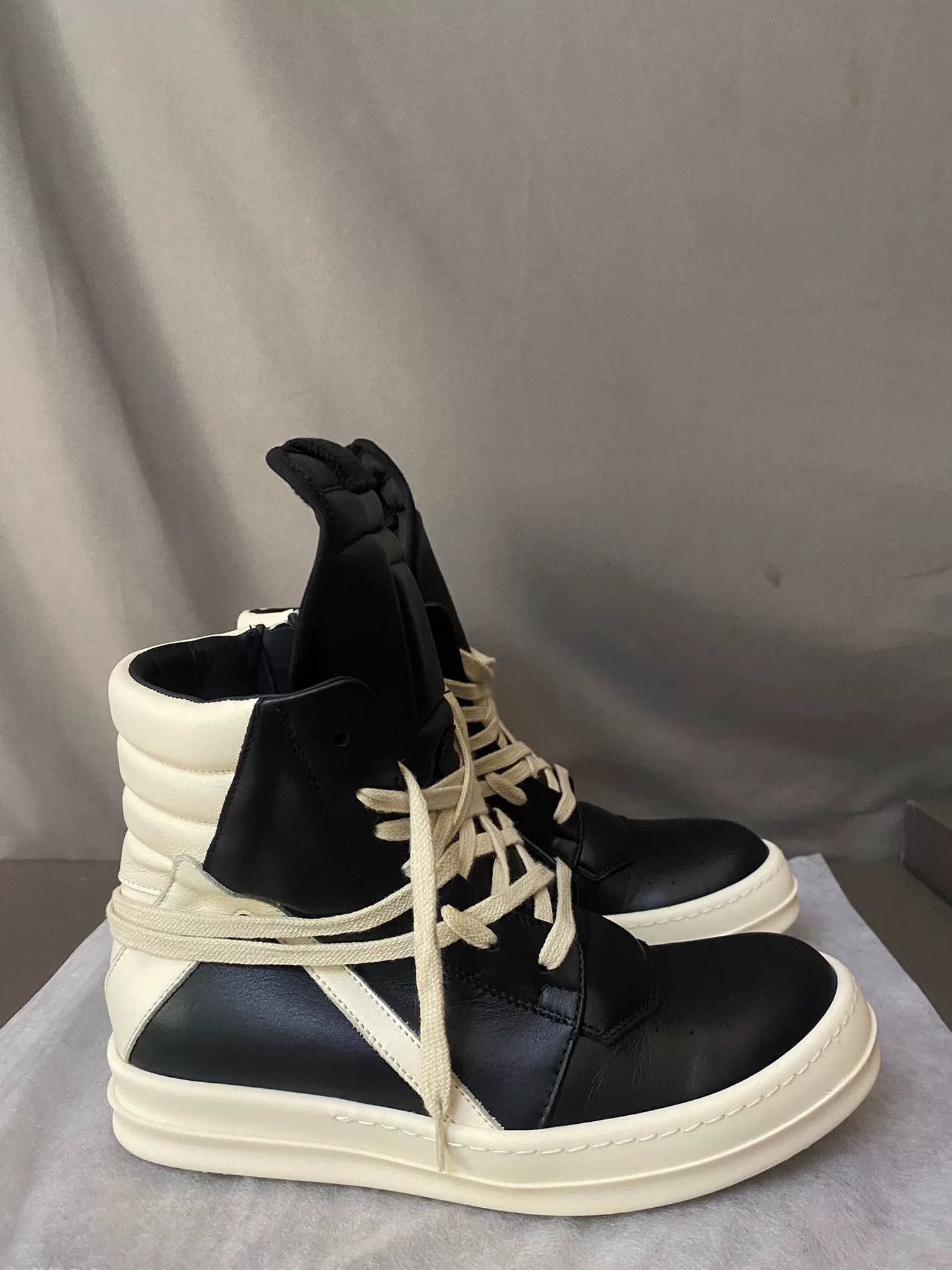Rick Owens Rick Owens Leather Pink Hitop Sneakers 37 Women Size US 6.5 / IT 36.5 - 2 Thumbnail