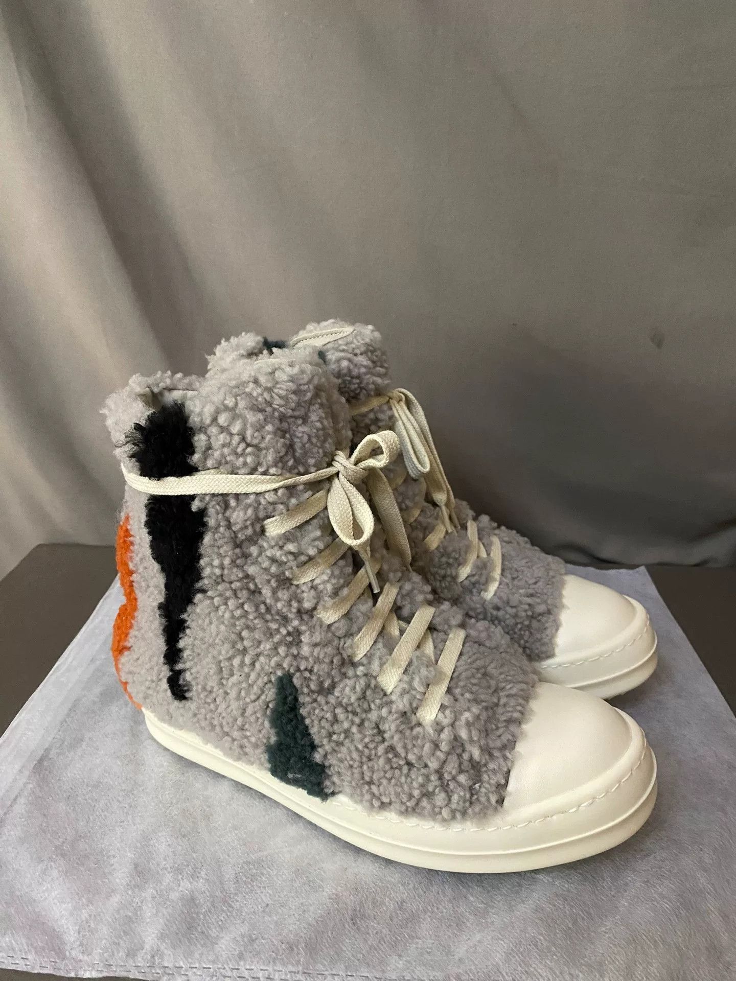 Rick Owens Rick Owens Fleece Hitop Sneakers 36 Women Size US 6 / IT 36 - 3 Thumbnail