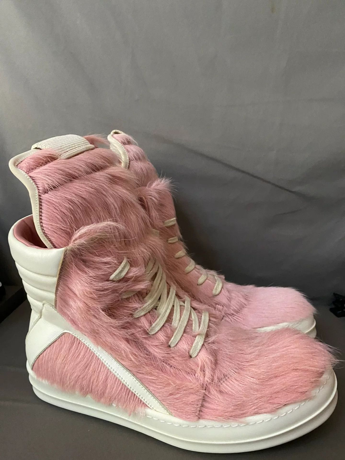 Rick Owens Rick Owens Pink Hitop Sneakers 42 Women Size US 10.5 / IT 40.5 - 3 Thumbnail