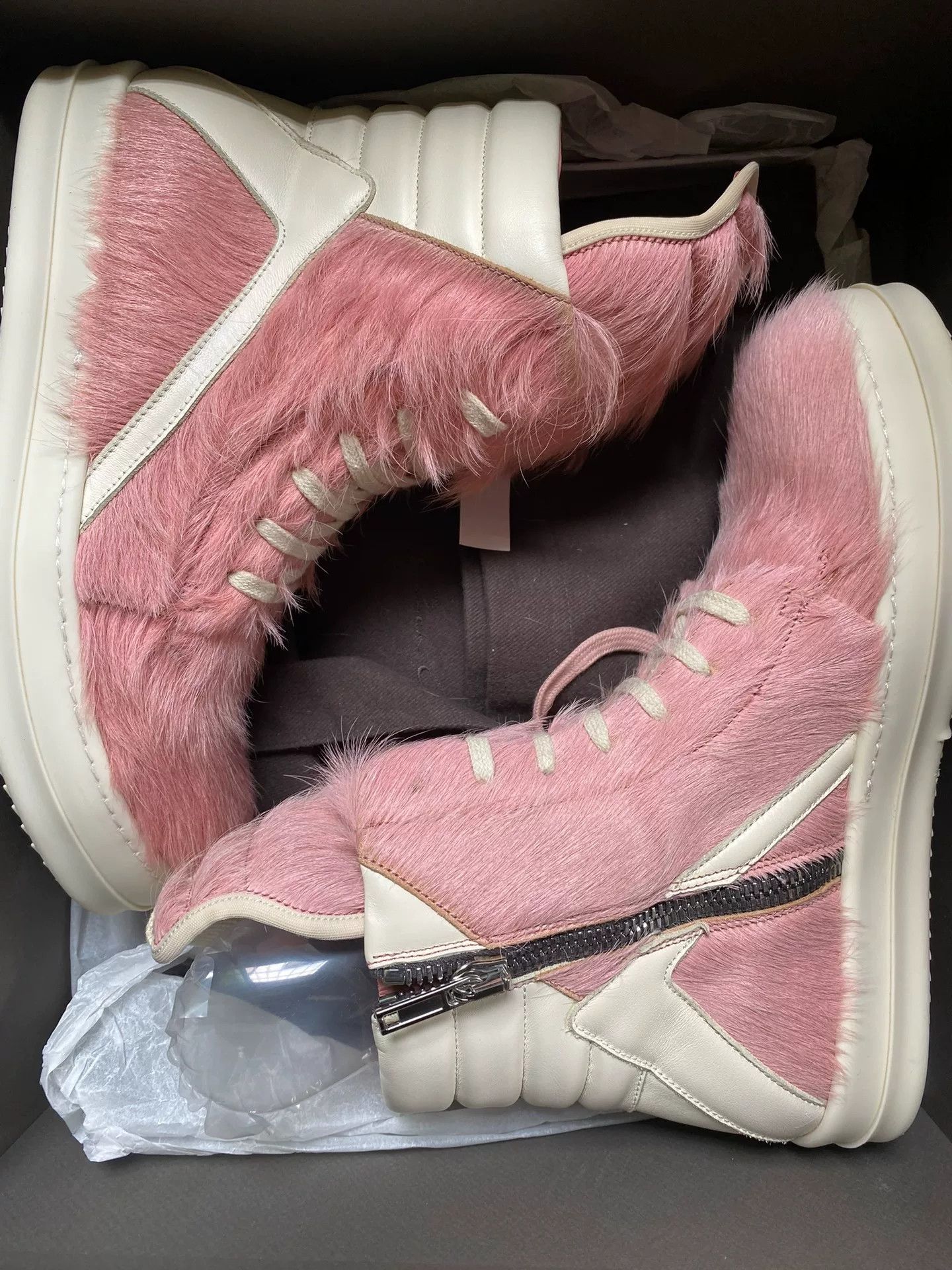 Rick Owens Rick Owens Pink Hitop Sneakers 42 Women Size US 10.5 / IT 40.5 - 6 Thumbnail