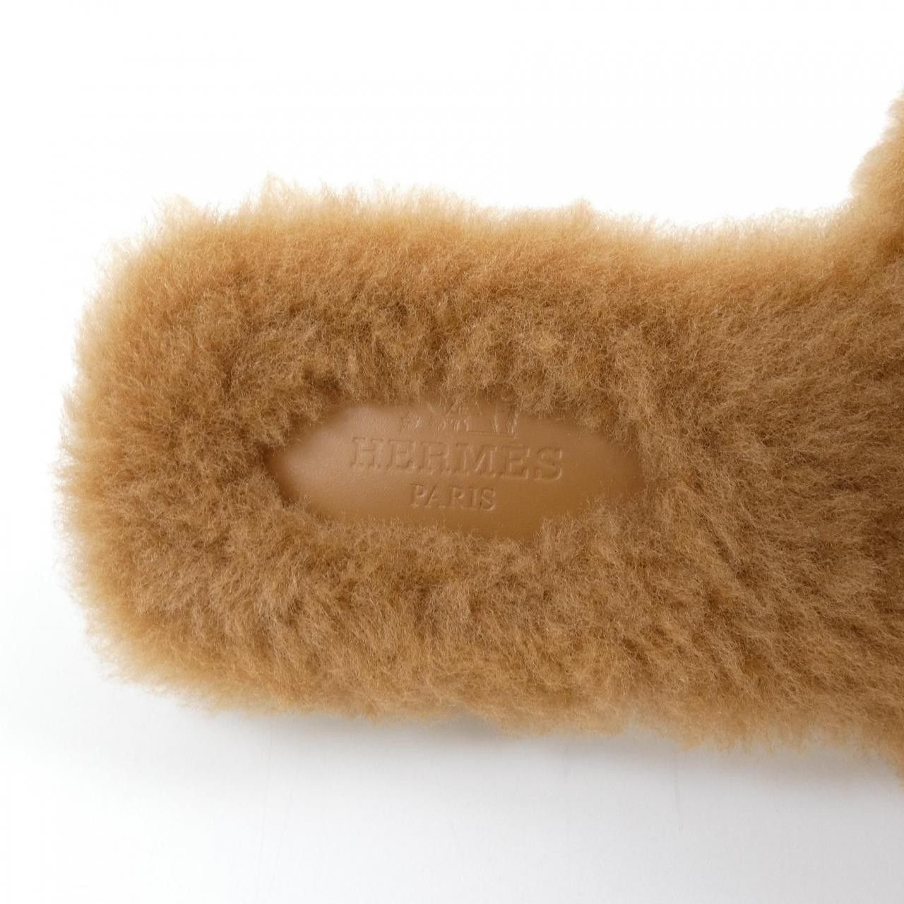 Hermes Hermes Hermes Oran Shearling Sheepskin Sandals Leather Shoes DUTY FREE for USA Size ONE SIZE - 6 Thumbnail