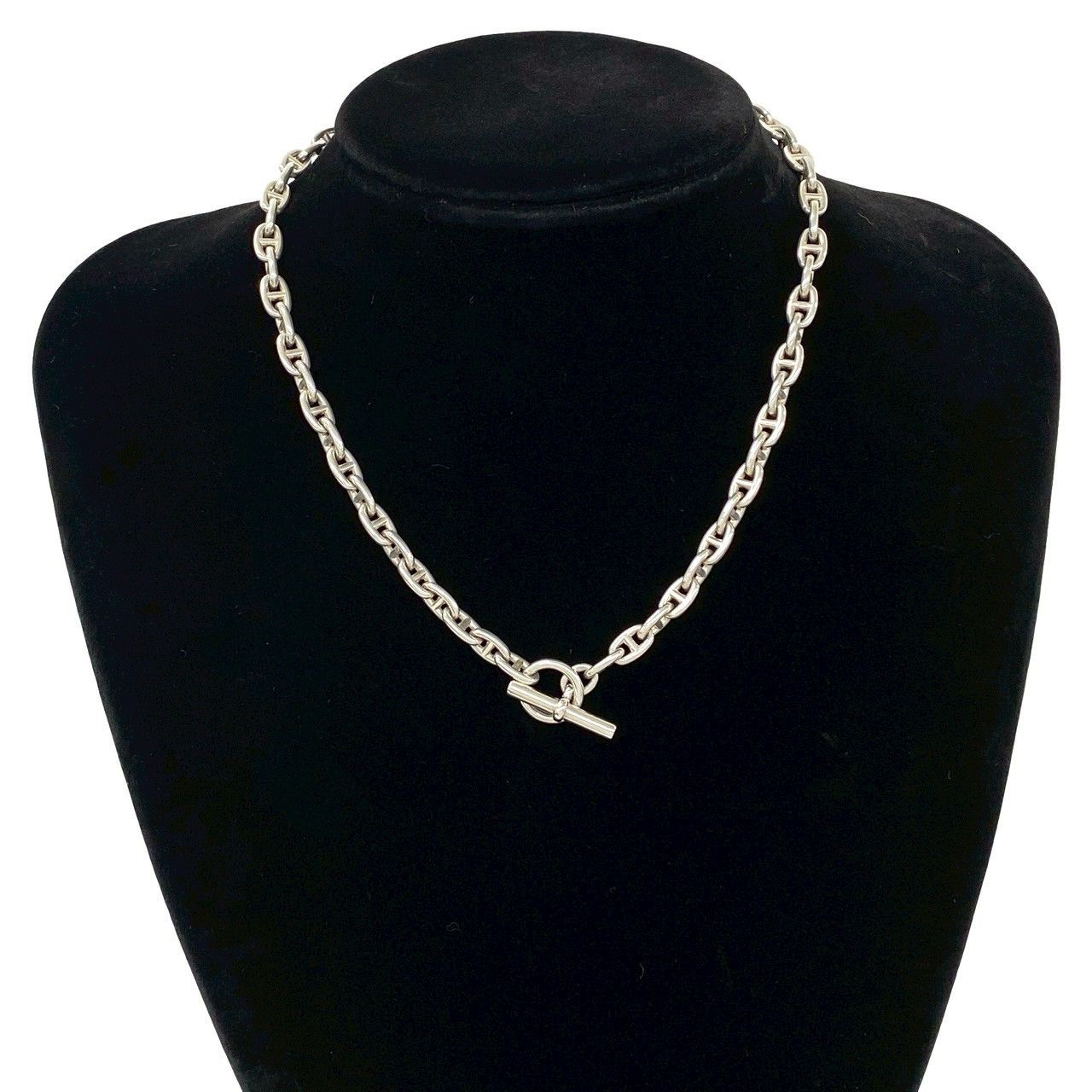 Hermes Hermes Hermes Chaine d’AncreTPM Silver Necklace Precious Metal Necklace DUTY FREE for USA Size ONE SIZE - 2 Thumbnail