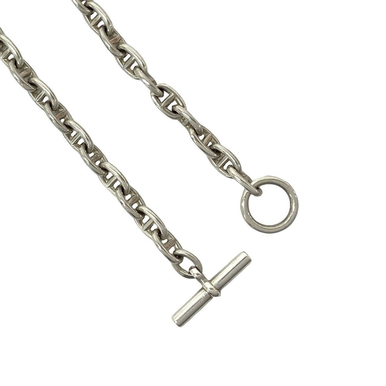 Hermes Hermes Hermes Chaine d’AncreTPM Silver Necklace Precious Metal Necklace DUTY FREE for USA Size ONE SIZE - 4 Thumbnail