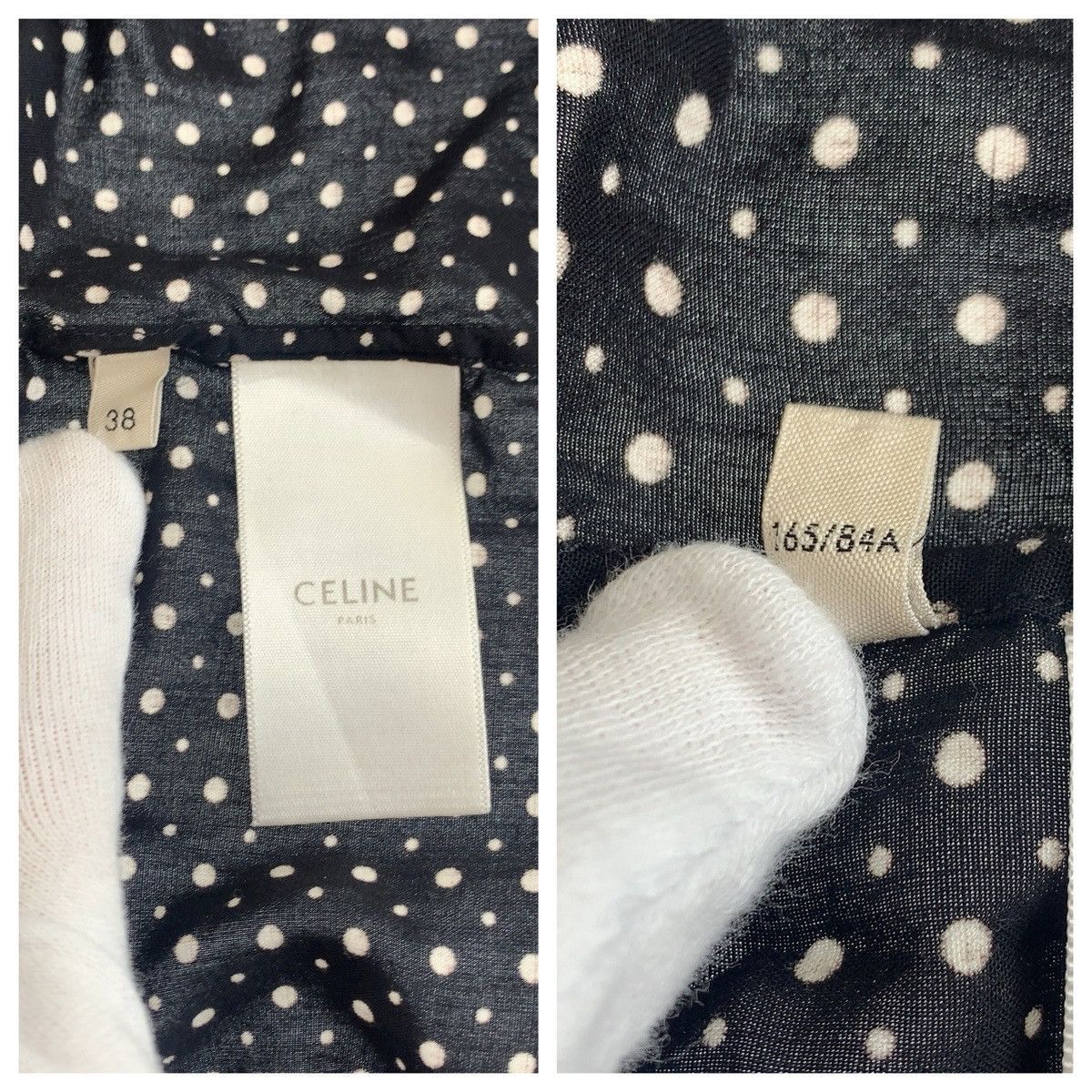 Celine Celine CELINE Rayon Long Sleeve Shirt Textile Tops DUTY FREE for USA Size ONE SIZE - 7 Thumbnail