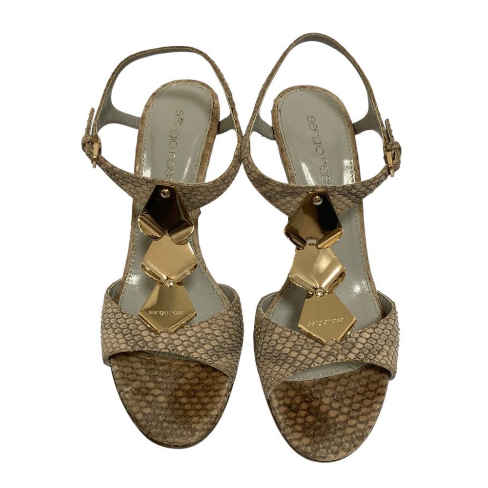 Other Other Sergio Rossi Python Sandals Leather Shoes DUTY FREE for USA Size ONE SIZE - 2 Thumbnail