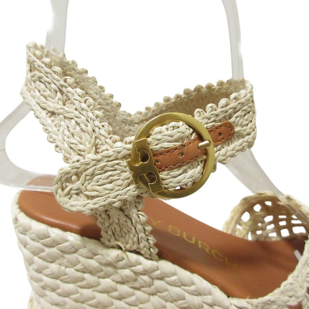 Tory Burch Tory Burch Tory Burch Raffia Wedge Sandals Plant-based Shoes DUTY FREE for USA Size ONE SIZE - 7 Thumbnail