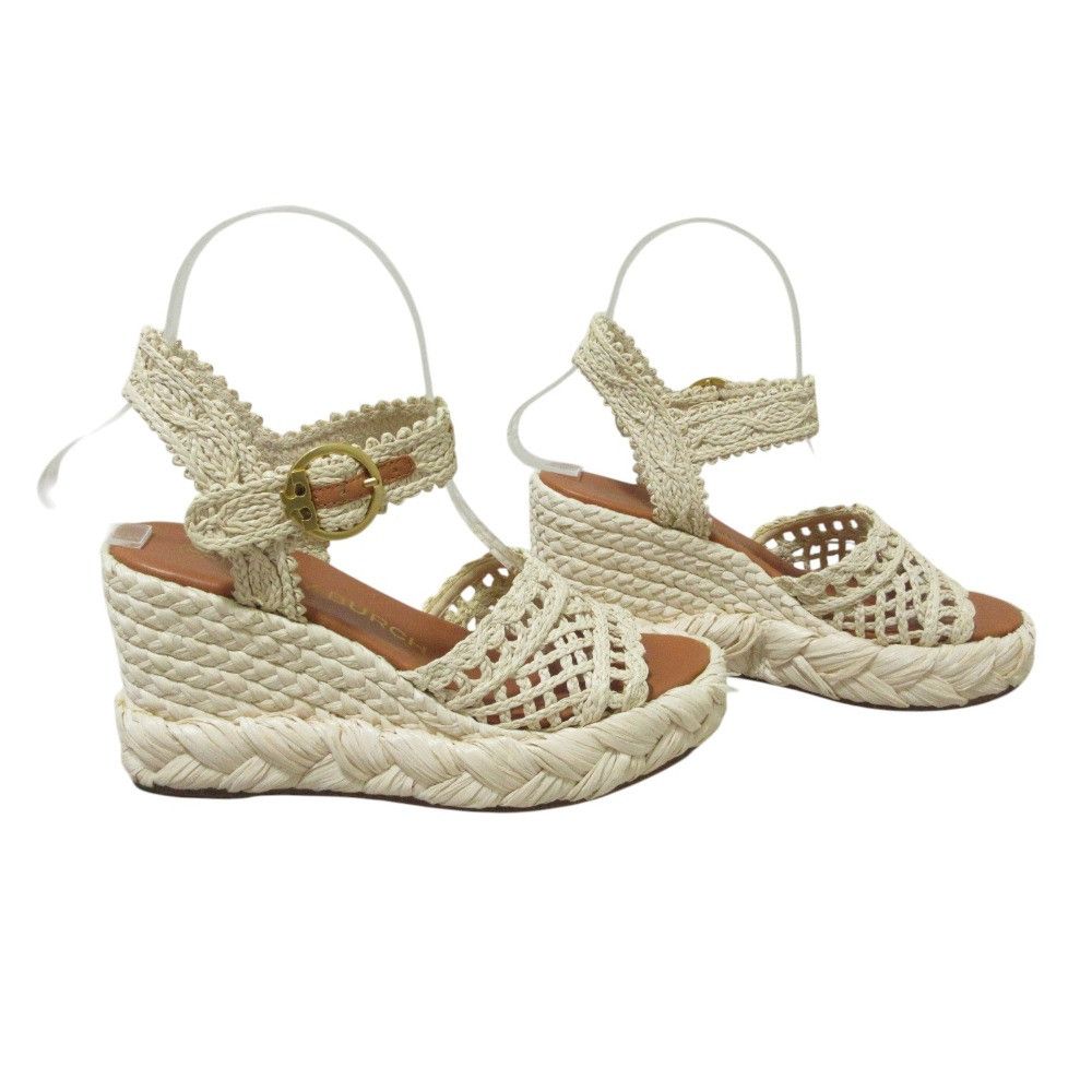 Tory Burch Tory Burch Tory Burch Raffia Wedge Sandals Plant-based Shoes DUTY FREE for USA Size ONE SIZE - 3 Thumbnail