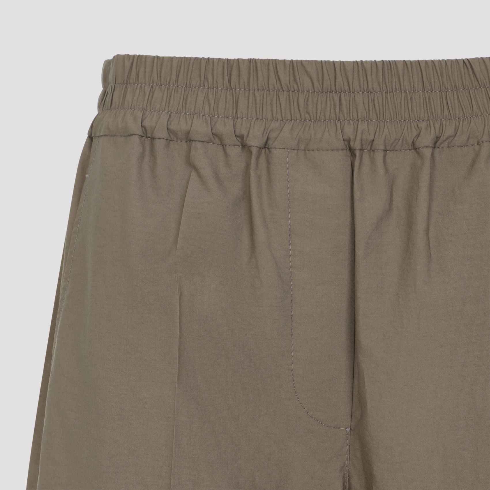 Brunello Cucinelli Brunello Cucinelli Wide Leg Cotton Pants Size 28" / US 6 / IT 42 - 3 Thumbnail