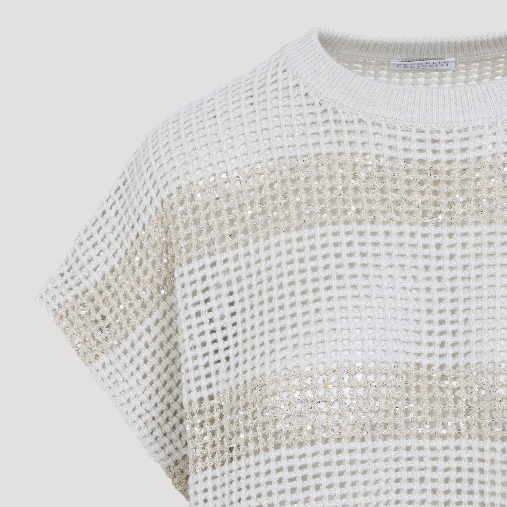 Brunello Cucinelli Brunello Cucinelli Knit Striped Sweater Size S / US 4 / IT 40 - 3 Thumbnail