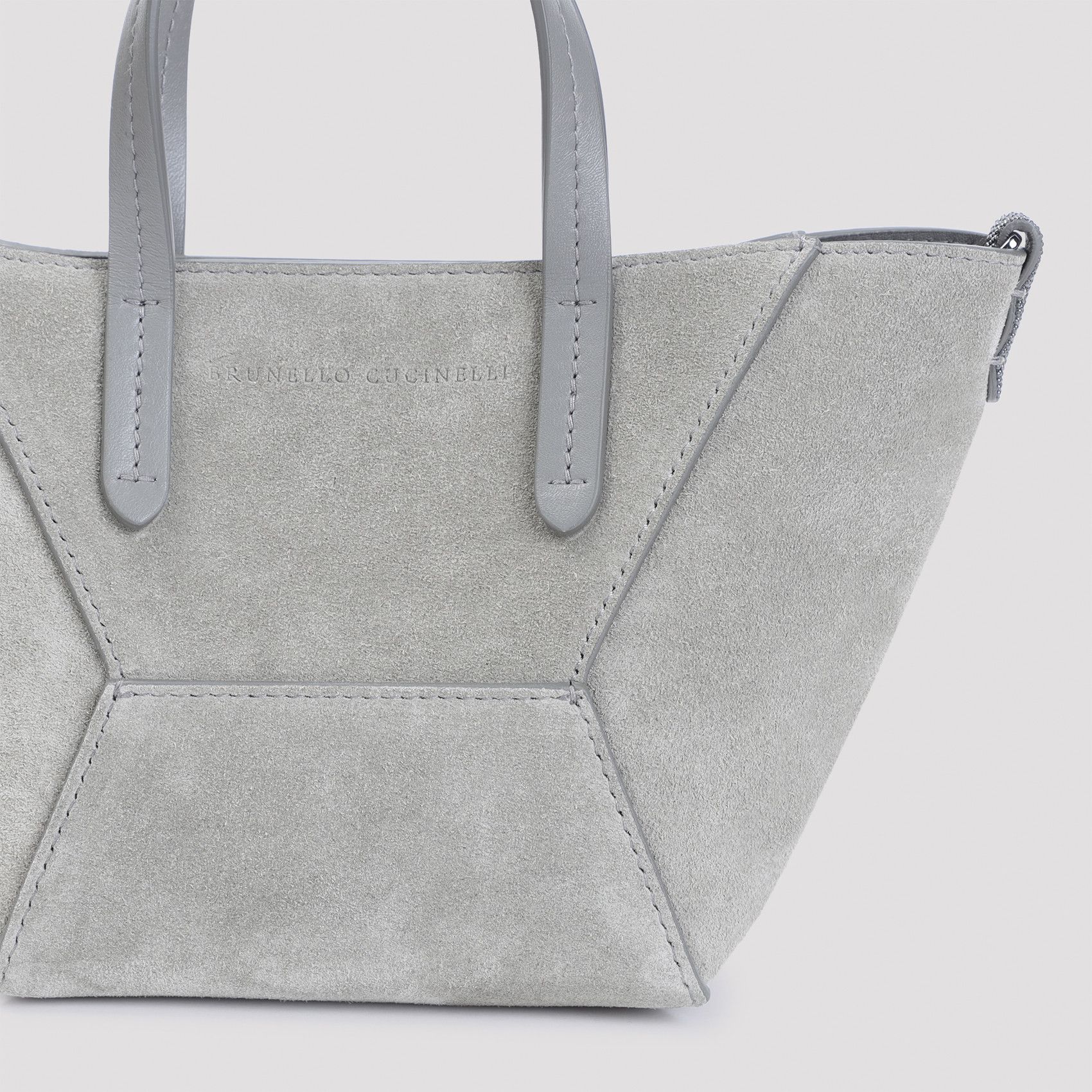 Brunello Cucinelli Brunello Cucinelli Suede Duomini Bag Size ONE SIZE - 3 Thumbnail