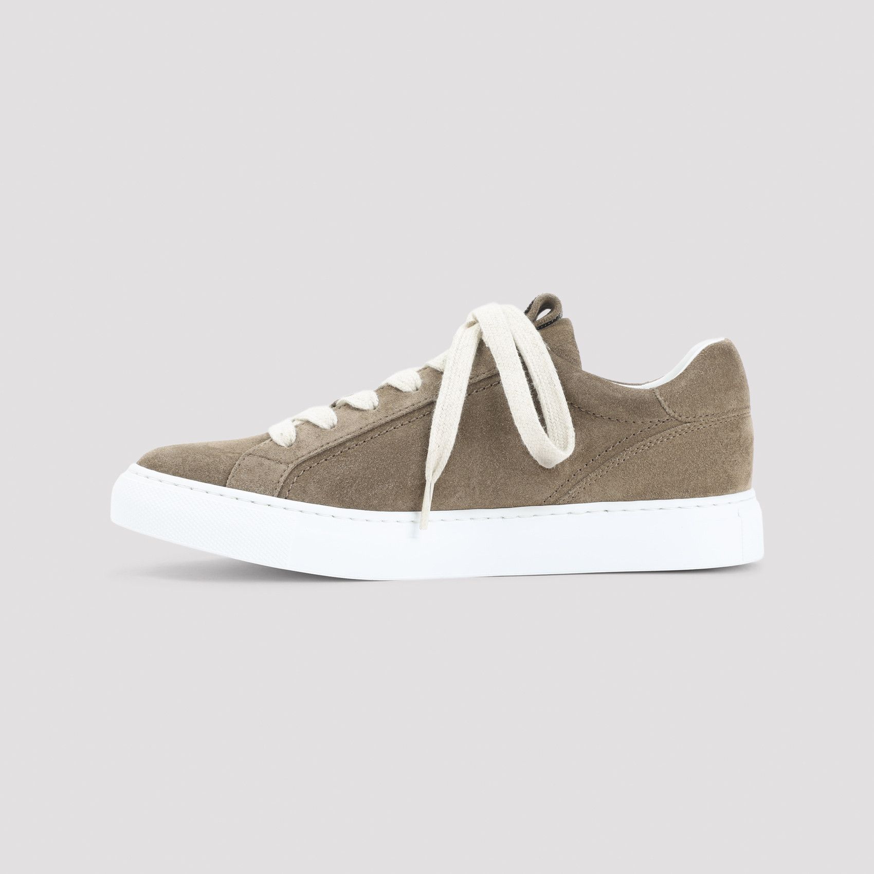 Brunello Cucinelli Brunello Cucinelli Suede Leather Sneakers Size US 7.5 / IT 37.5 - 2 Thumbnail