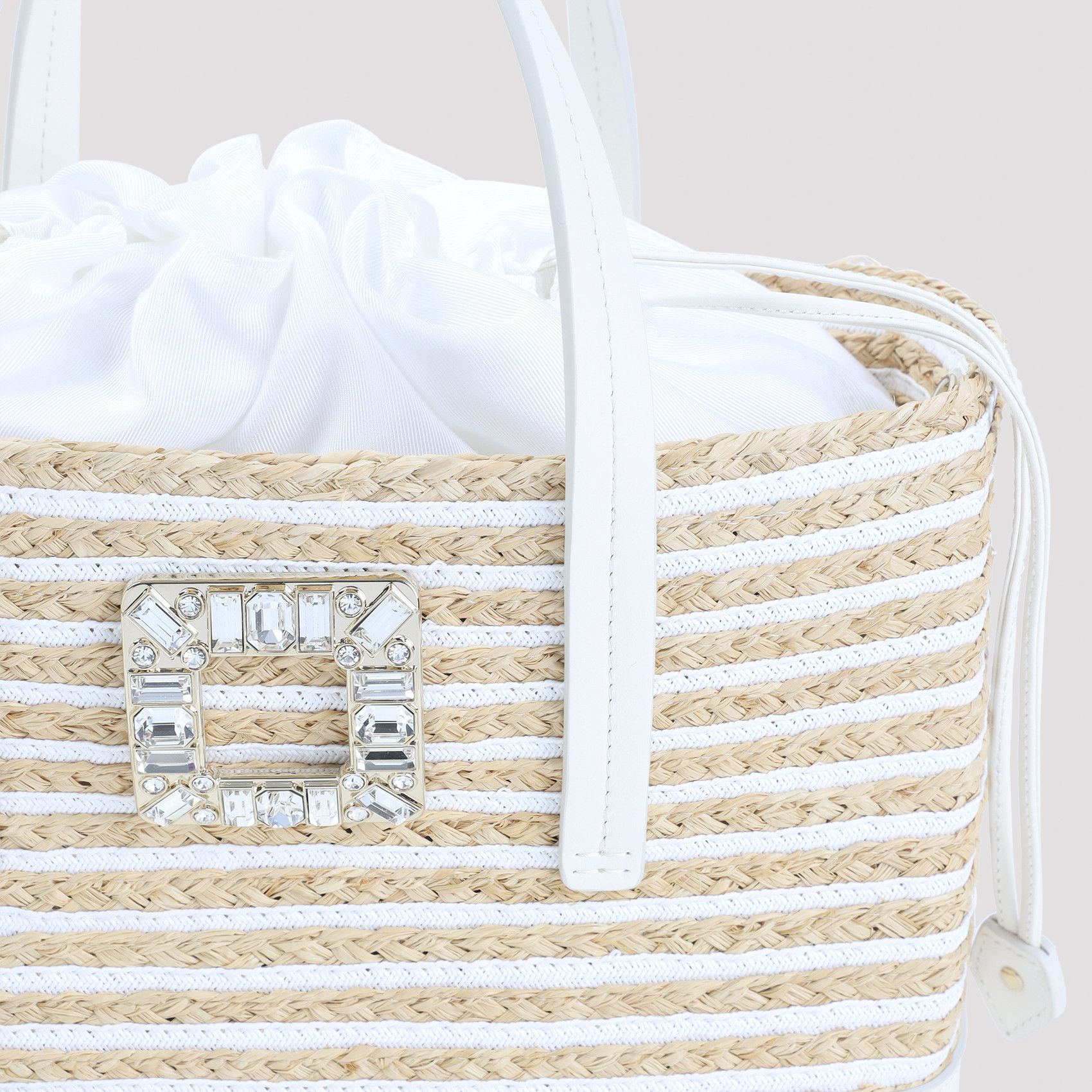 Roger Vivier Roger Vivier Skate Straw Shopping Bag Size ONE SIZE - 3 Thumbnail