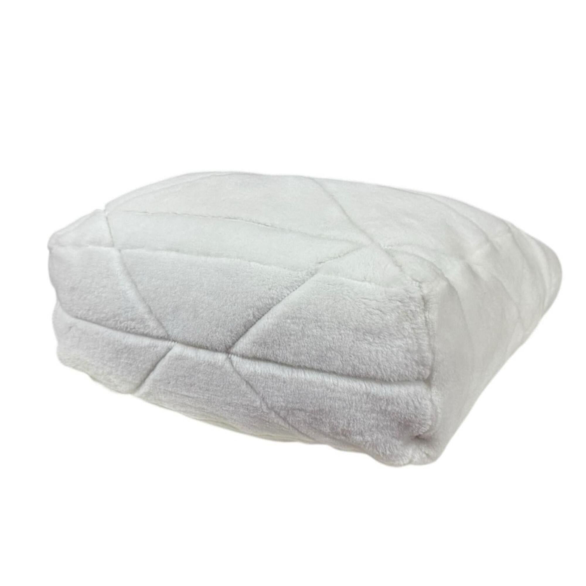 Prada Prada Quilted Shearling Tote Bag, Handbag, Mouton, 1BG427 White, Women's PRADA Size ONE SIZE - 5 Thumbnail