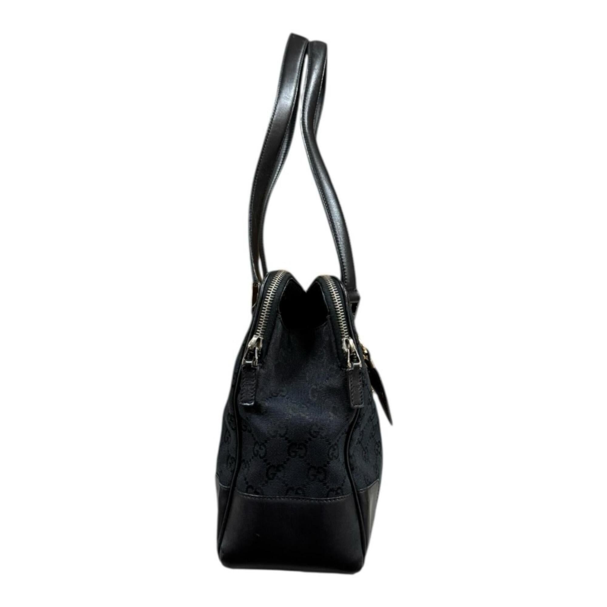 Gucci Gucci GG Canvas Shoulder Bag, 000・0849, Black, Women's, GUCCI Size ONE SIZE - 4 Thumbnail