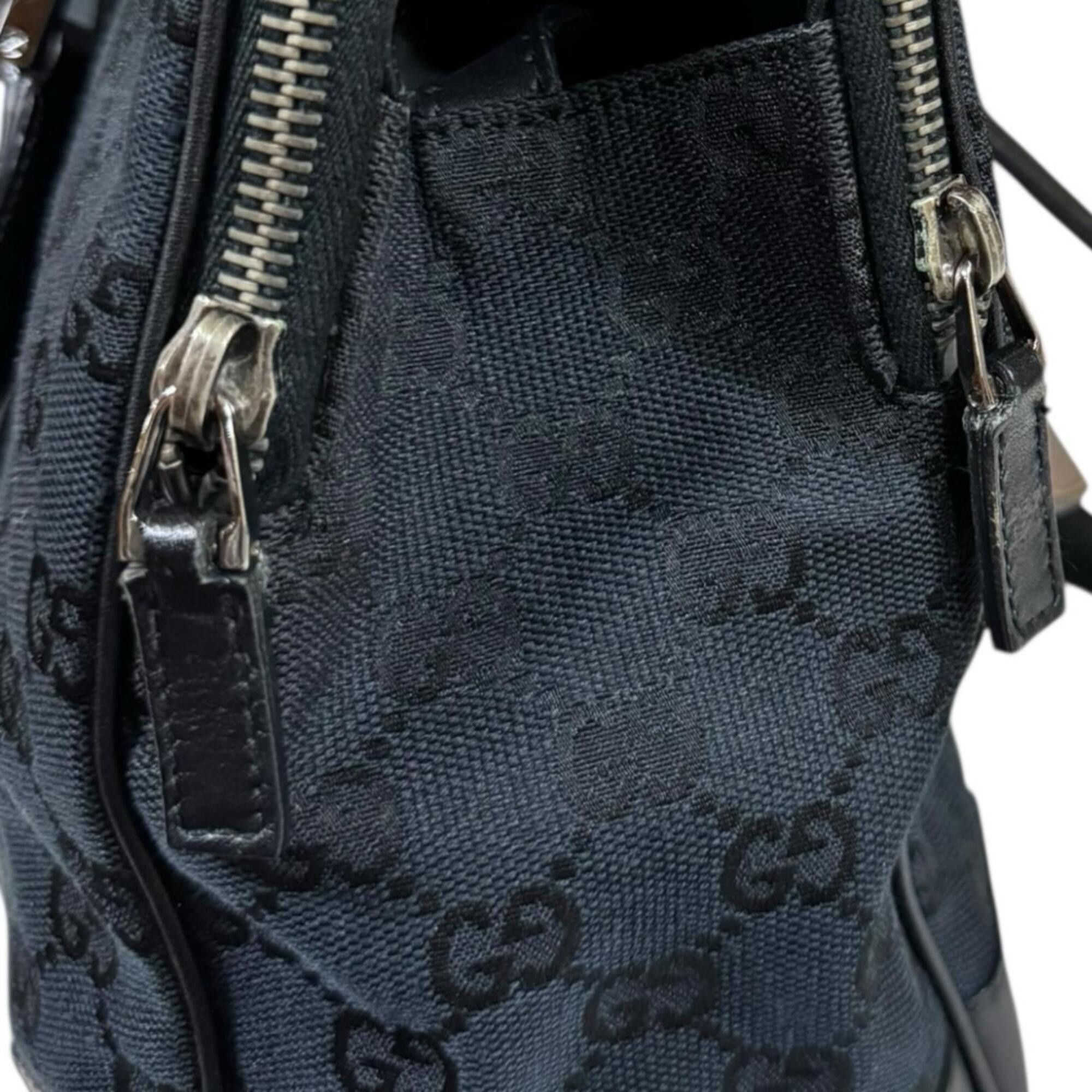 Gucci Gucci GG Canvas Shoulder Bag, 000・0849, Black, Women's, GUCCI Size ONE SIZE - 14 Thumbnail