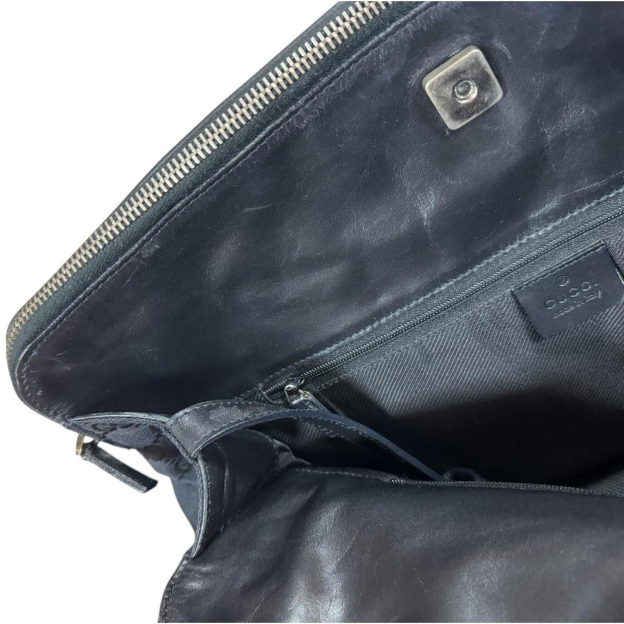 Gucci Gucci GG Canvas Shoulder Bag, 000・0849, Black, Women's, GUCCI Size ONE SIZE - 15 Thumbnail