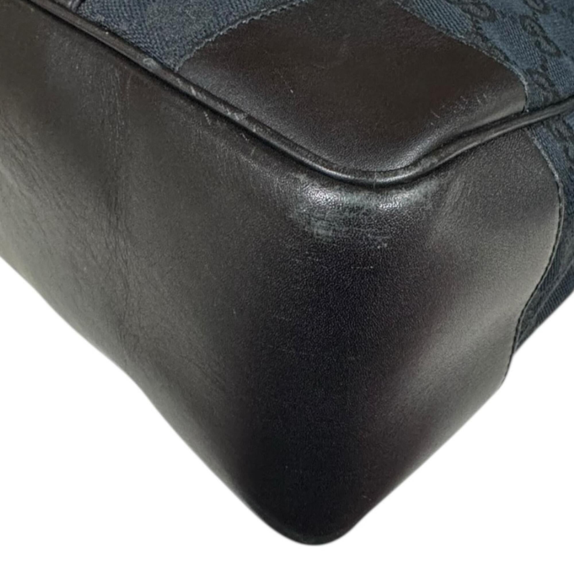 Gucci Gucci GG Canvas Shoulder Bag, 000・0849, Black, Women's, GUCCI Size ONE SIZE - 7 Thumbnail