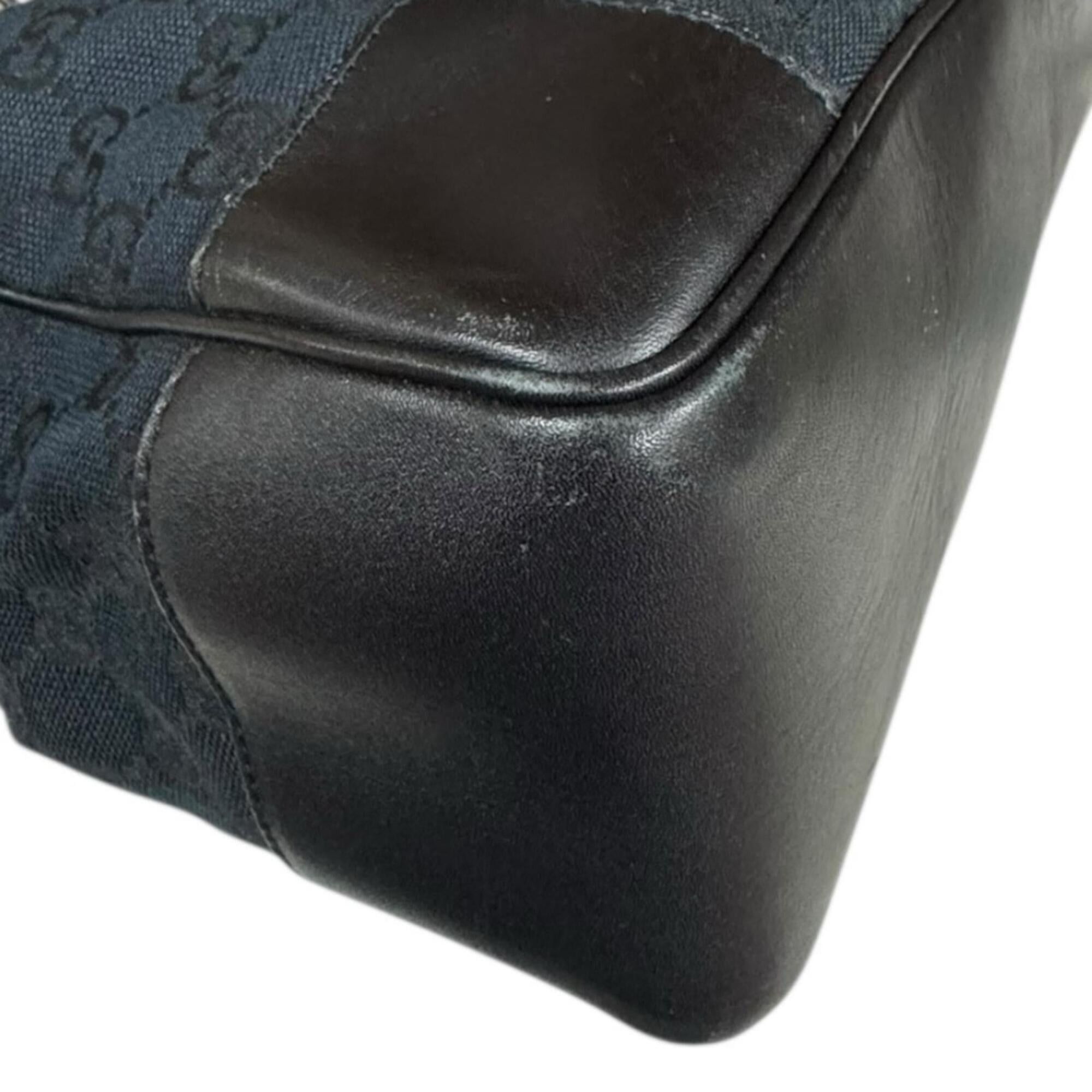 Gucci Gucci GG Canvas Shoulder Bag, 000・0849, Black, Women's, GUCCI Size ONE SIZE - 8 Thumbnail