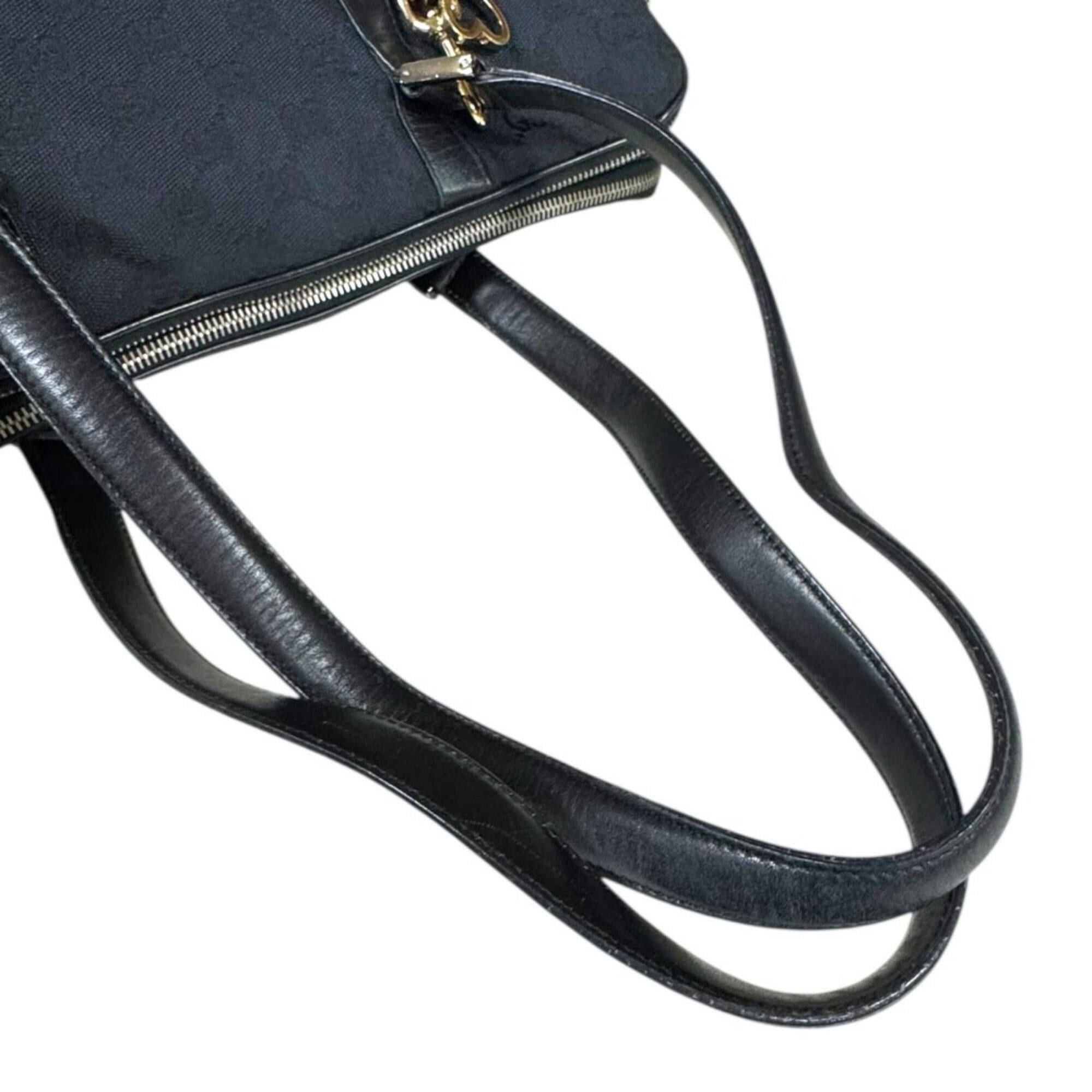 Gucci Gucci GG Canvas Shoulder Bag, 000・0849, Black, Women's, GUCCI Size ONE SIZE - 17 Thumbnail