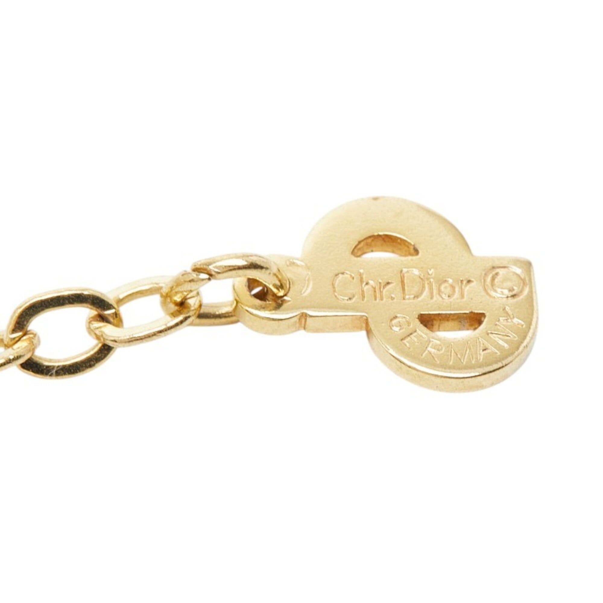 Dior Christian Dior Dior Logo Necklace, Gold Plated, Women's Size ONE SIZE - 5 Thumbnail
