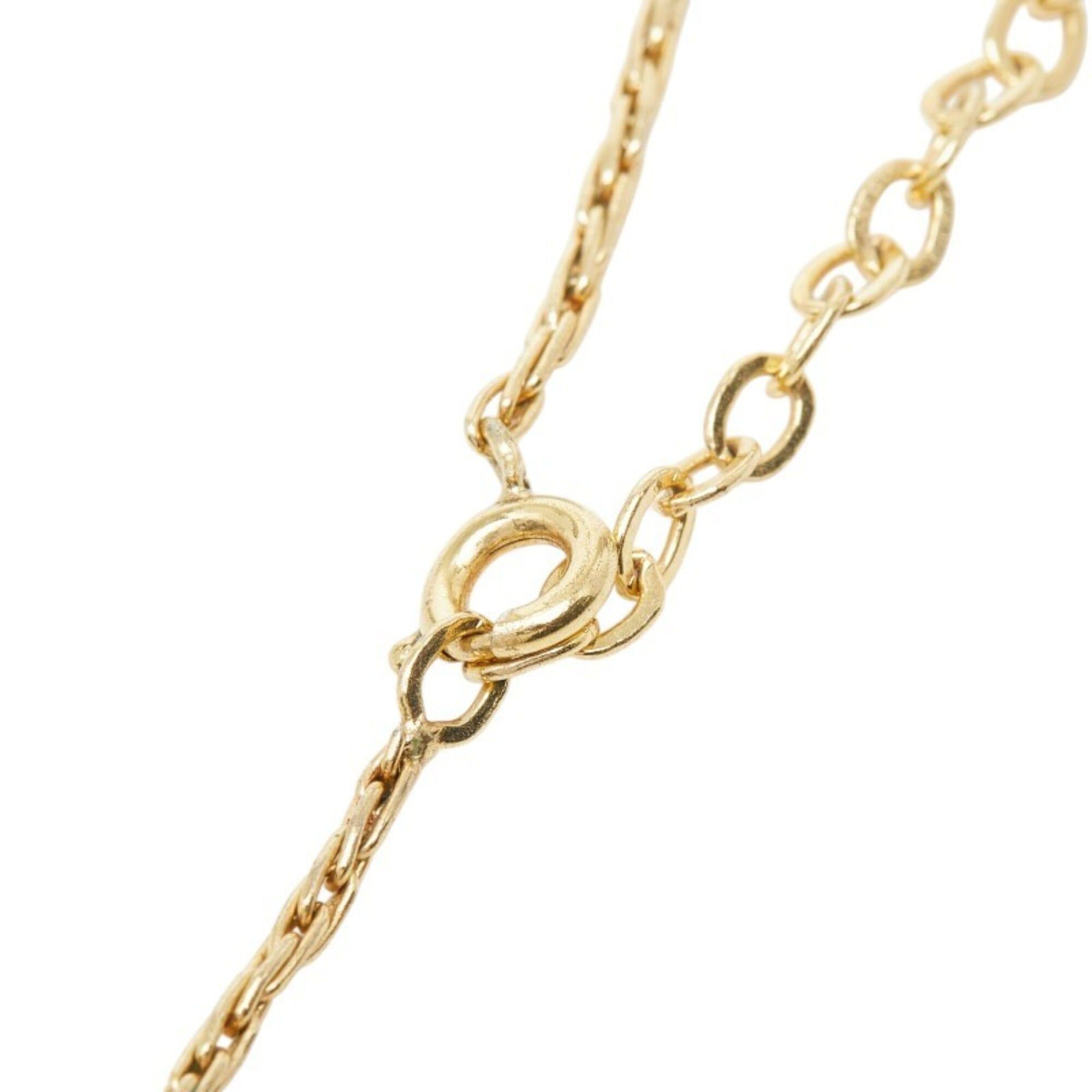 Dior Christian Dior Dior Logo Necklace, Gold Plated, Women's Size ONE SIZE - 4 Thumbnail